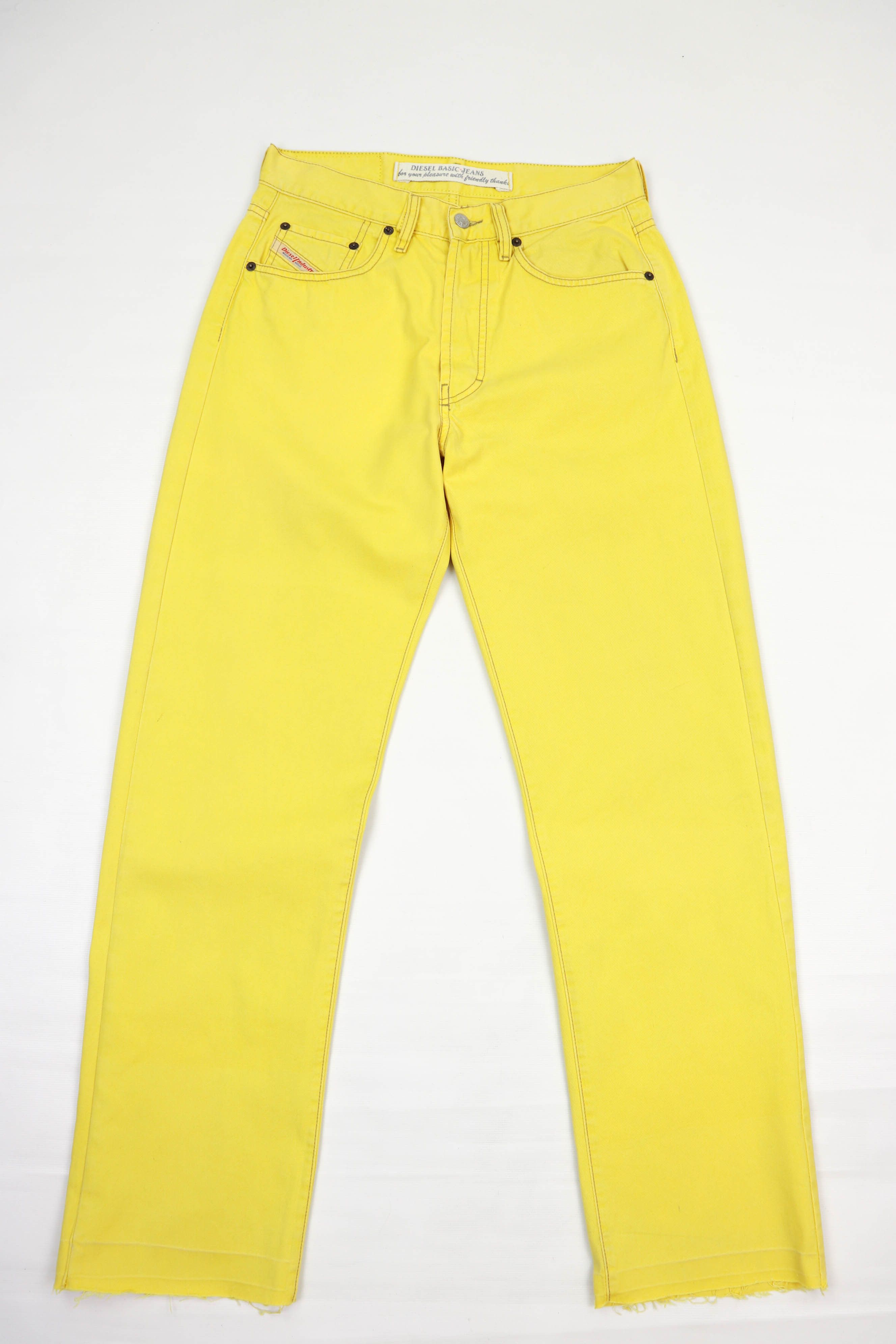 Diesel Diesel Vintage 90s Made in Italy Yellow Cheyenne Denim Jeans Size US 30 / EU 46 - 2 Thumbnail