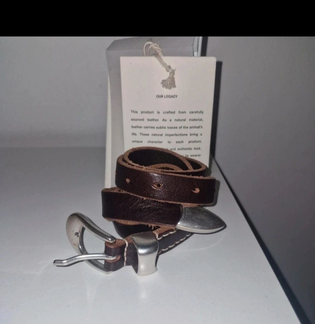 Our Legacy 2cm belt brown Size 34 - 2 Thumbnail