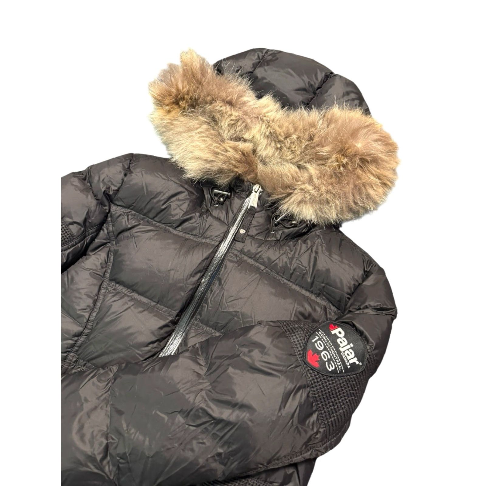 Pajar Pajar Canada Women’s Down Parka Quilted Jacket Black Real Fur Trim Hood Small Coat Jacket Parka Women’s Down Black Fur Trim Hood Small Size S / US 4 / IT 40 - 2 Thumbnail