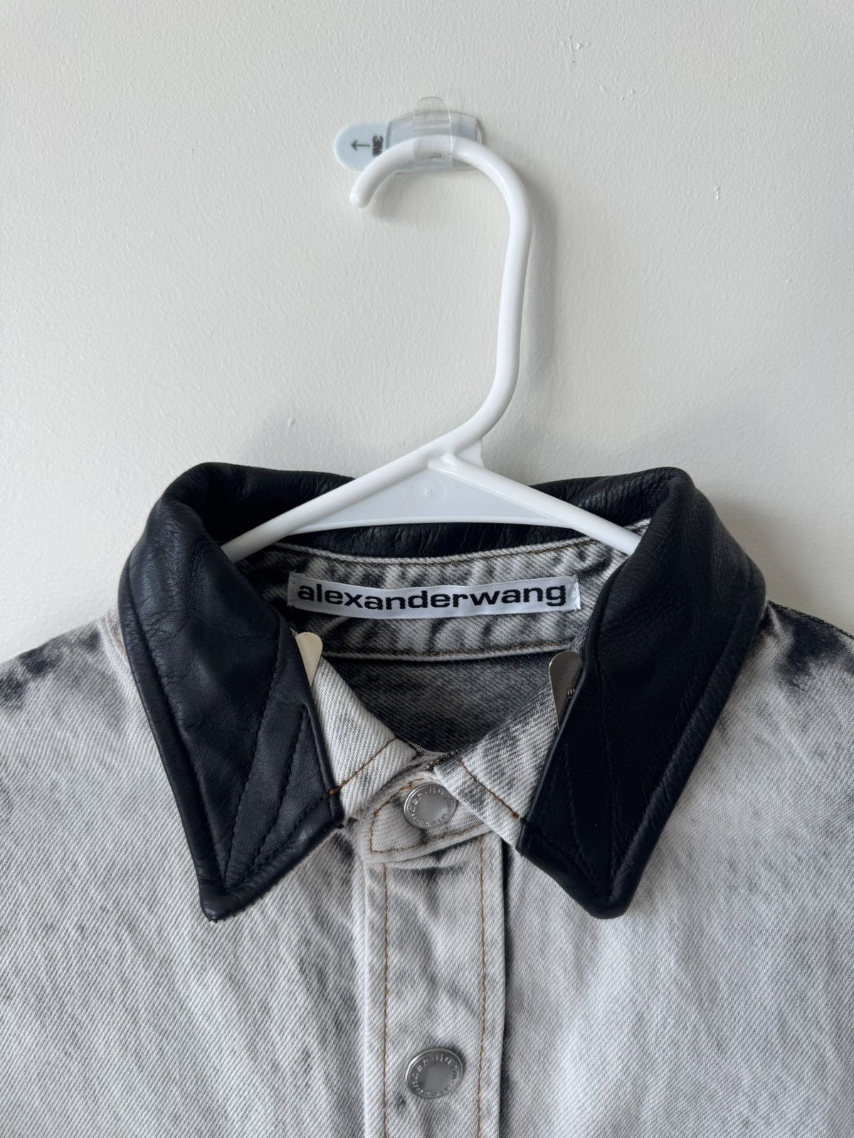 Alexander Wang Alexander Wang White Denim Oversize Shirt Size US XS / EU 42 / 0 - 3 Thumbnail