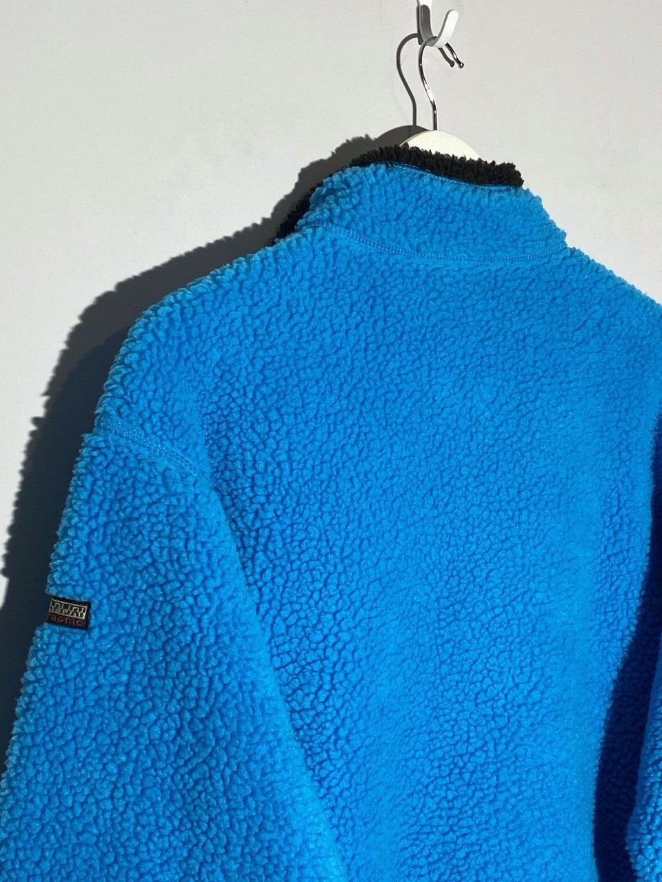 Napapijri Vintage Napapijri Flag Logo Baby Blue Fleece 1/4 zip Size US XL / EU 56 / 4 - 13 Thumbnail
