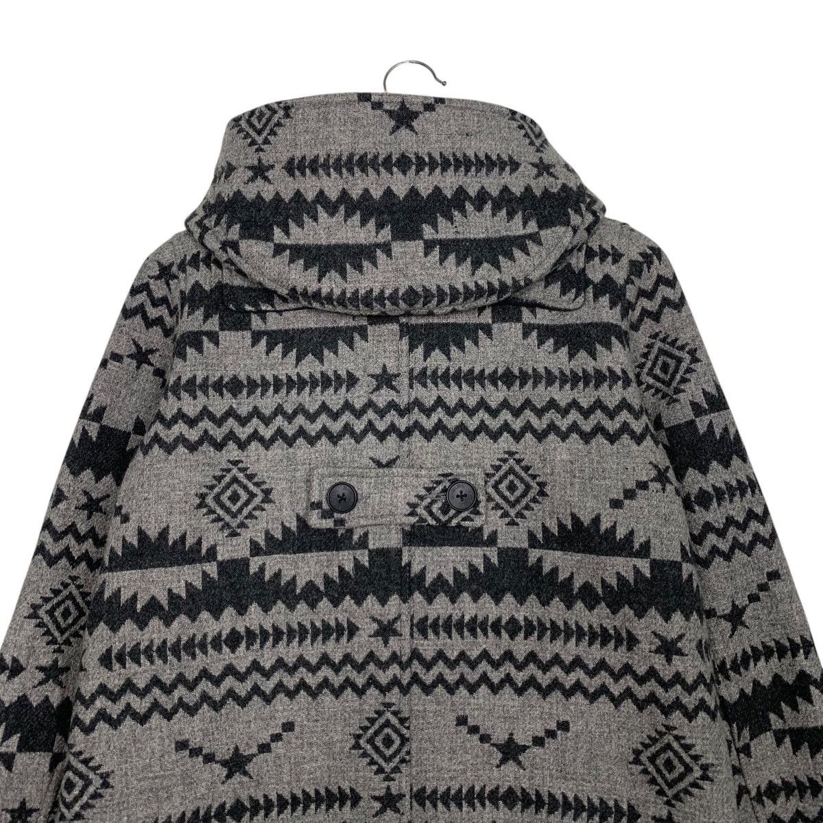 X-Girl X GIRL Black And Grey Aztec Design Duffle Coat #2695-C121 Size S / US 4 / IT 40 - 8 Thumbnail