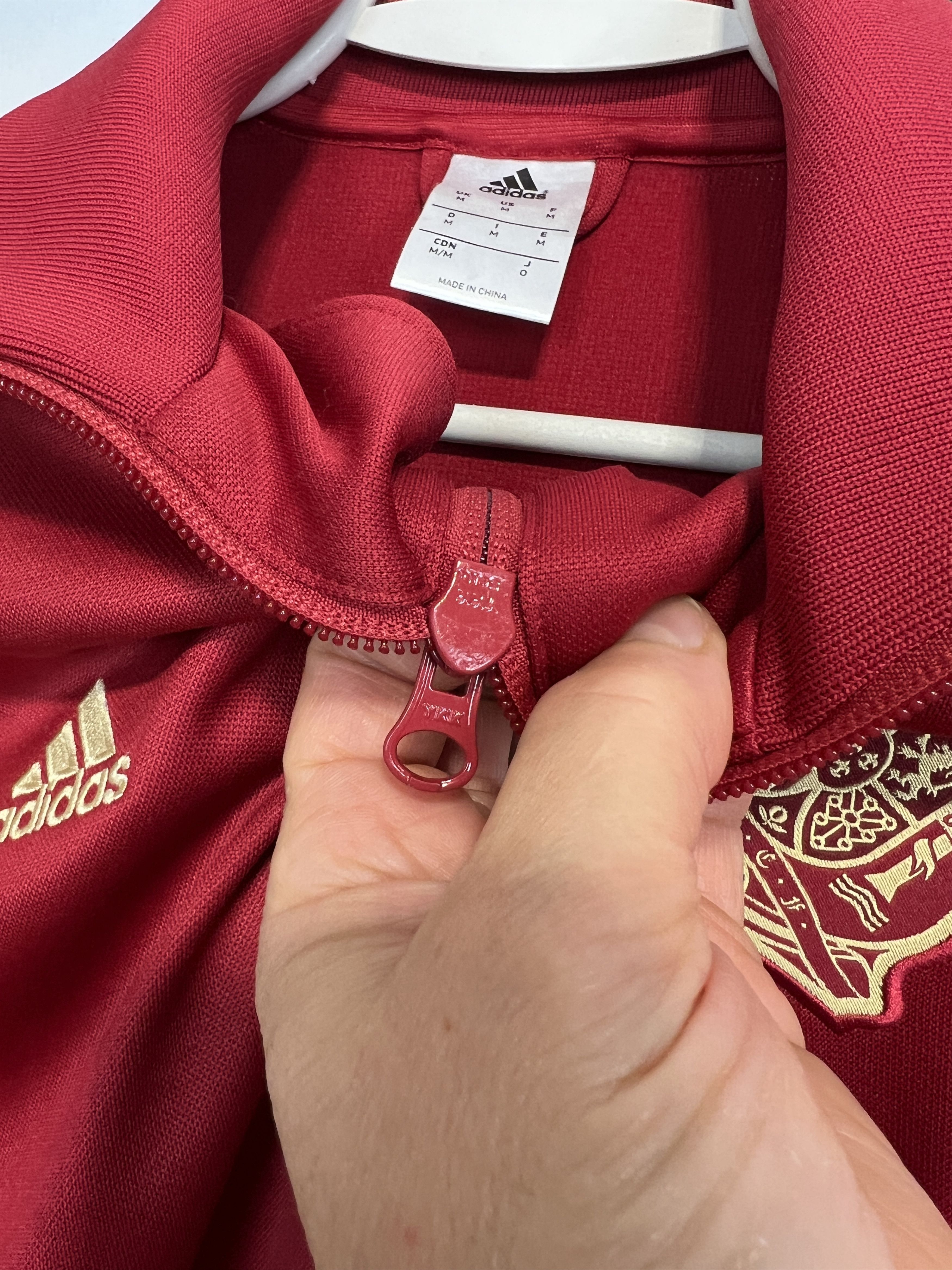 Adidas Adidas Originals Spain Football Jacket Soccer Track Top Zip Size US M / EU 48-50 / 2 - 4 Thumbnail