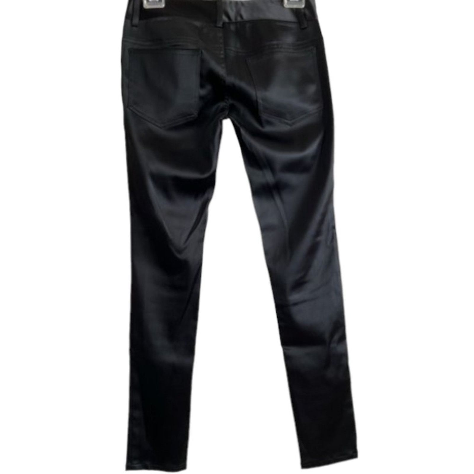 Alice + Olivia ALICE + OLIVIA Black Low-Rise Skinny Leg Pants, XS/US0/W27 Size 25" / US 0 / IT 36 - 3 Thumbnail