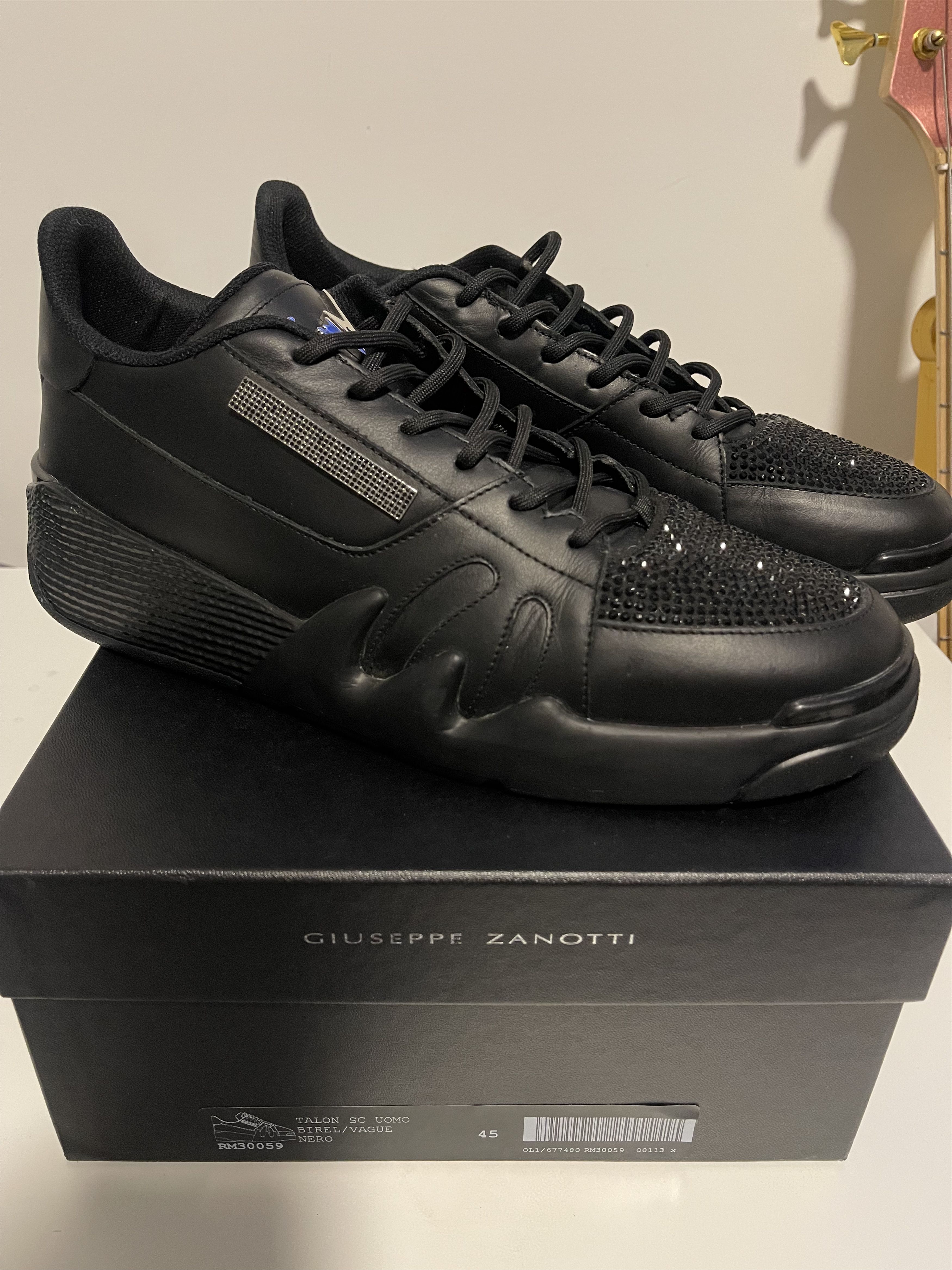 Giuseppe Zanotti Giuseppe Zanotti Talon Rhinestone Sneakers Size US 12 / EU 45 - 1 Thumbnail