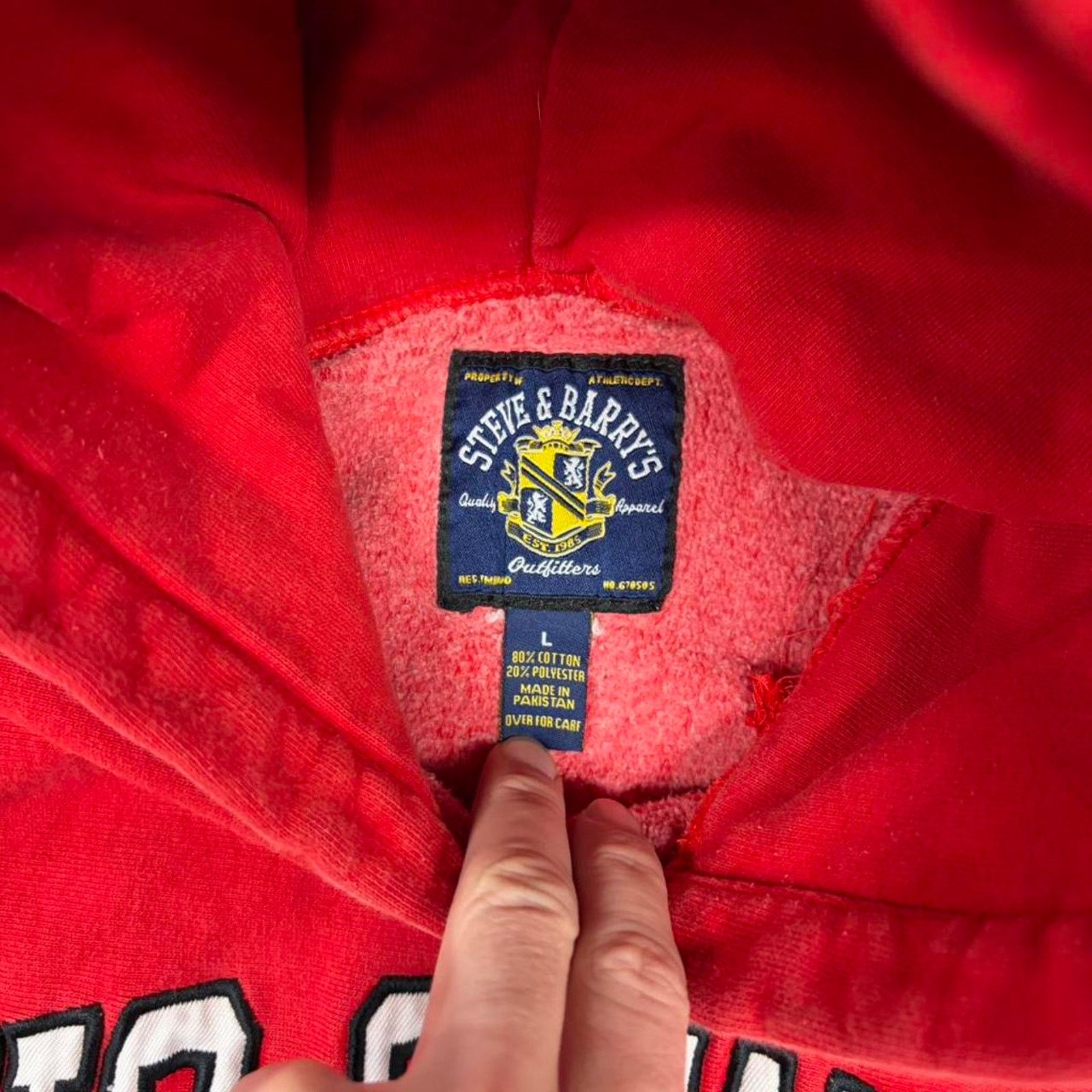 Steve And Barrys 90s ohio state spellout hoodie Size US L / EU 52-54 / 3 - 4 Thumbnail