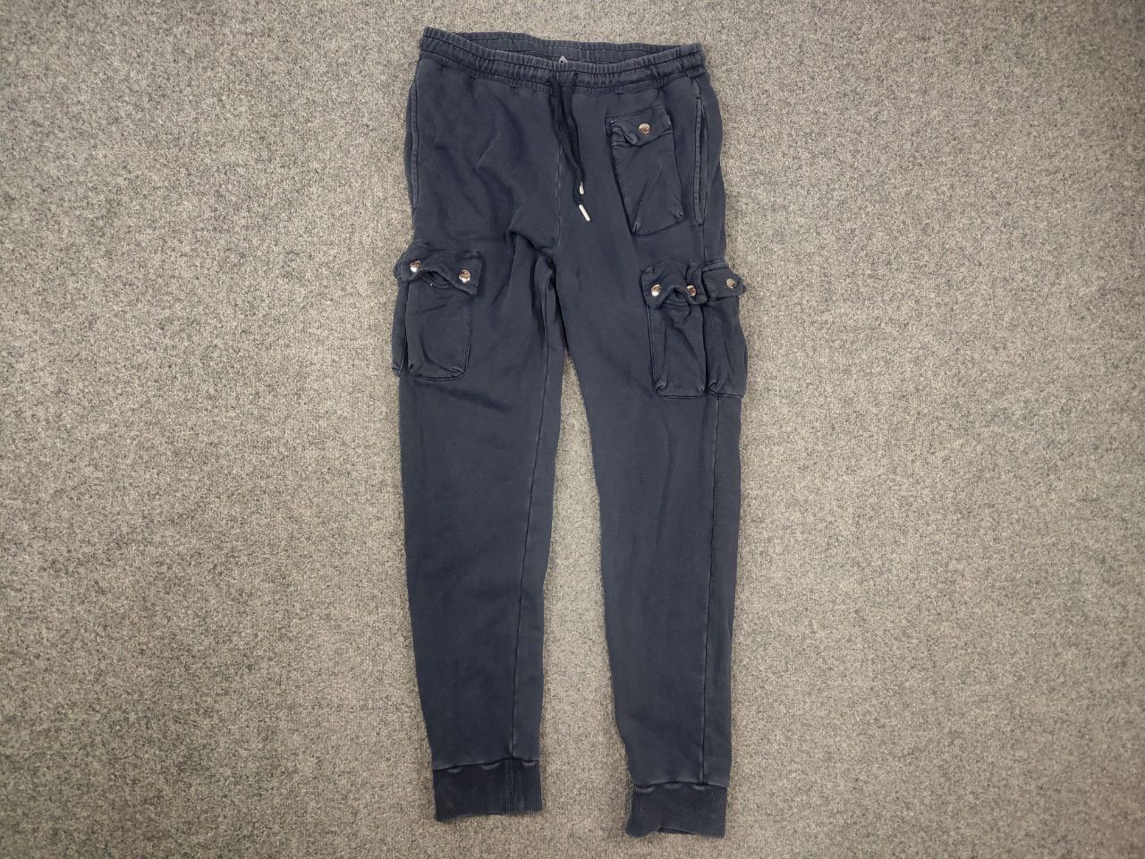 Diesel Diesel P Tarpock Blue Garment Dyed Sweat Cargo Jogger Pants Size US 32 / EU 48 - 7 Thumbnail