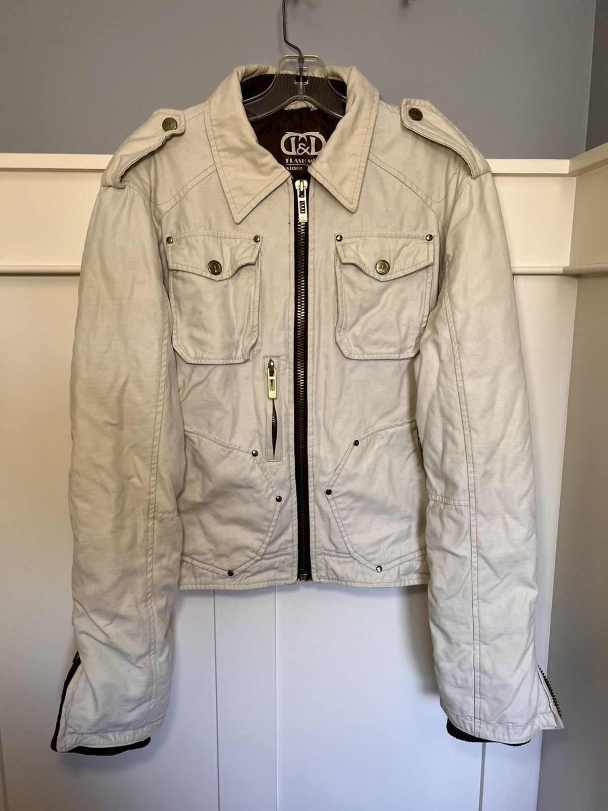 Vintage Vintage J&D Flash men “cyberdog” patch studded work jacket Size US XL / EU 56 / 4 - 1 Thumbnail