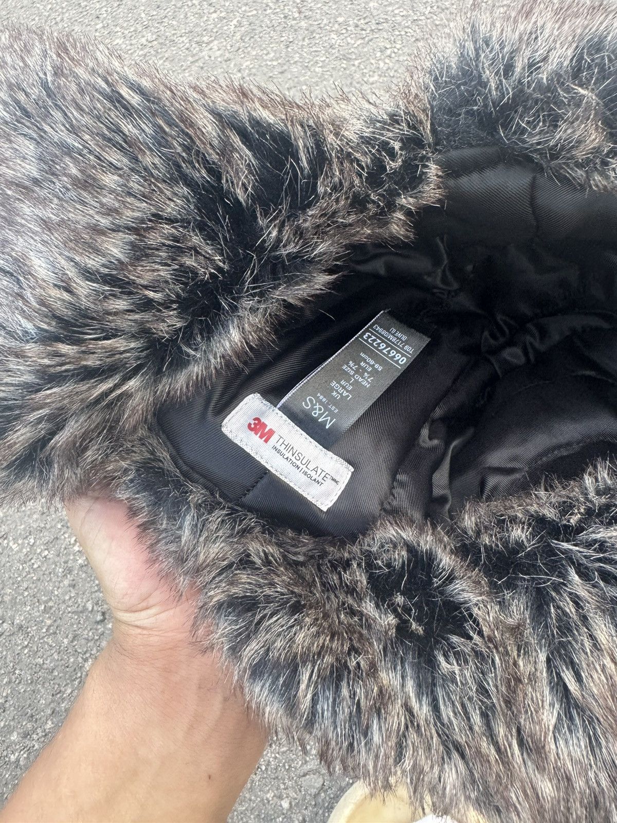 Hysteric Glamour × Vintage Vintage Y2K Japanese brand Ushanka Active opium black fur Size ONE SIZE - 6 Thumbnail