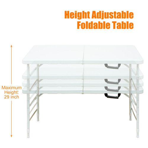 Designer × Homemade 4ft Portable Folding Table Indoor&Outdoor Maximum Weight 135 Size US L / EU 52-54 / 3 - 4 Thumbnail