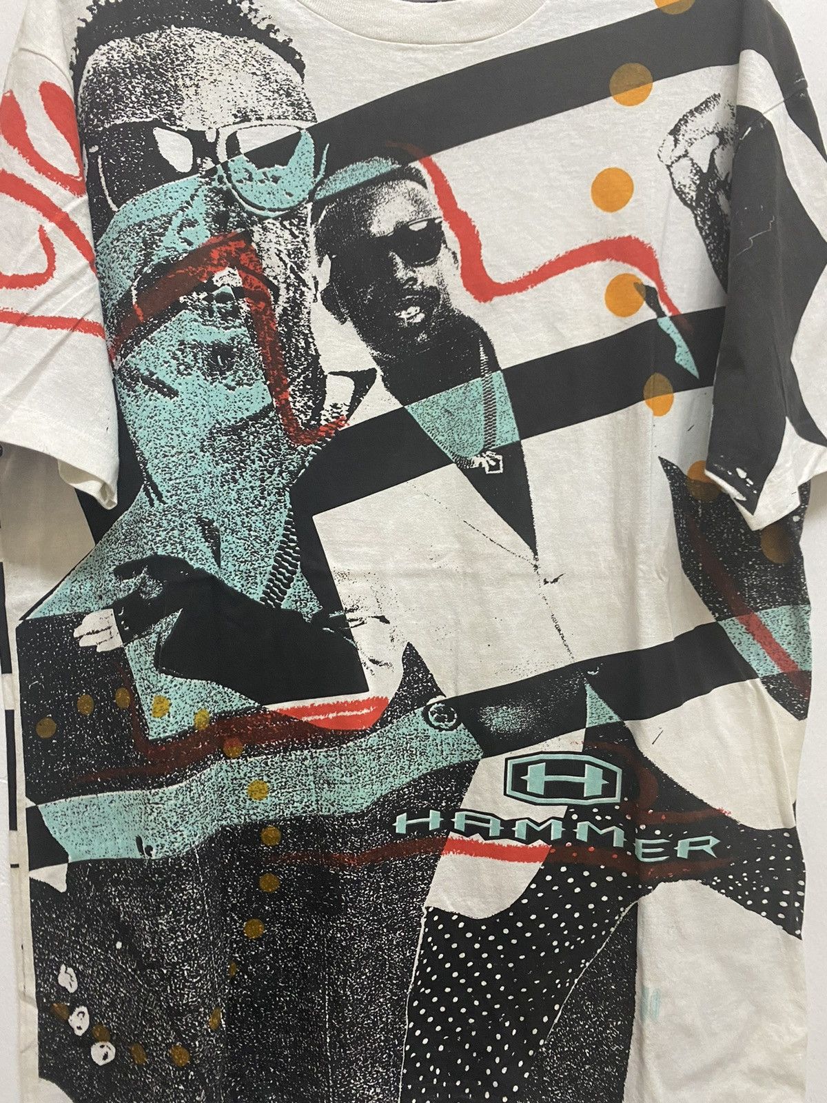 Rap Tees × Vintage Vintage 90’s MC Hammer Fullprint Rap Tees Size US XL / EU 56 / 4 - 2 Thumbnail
