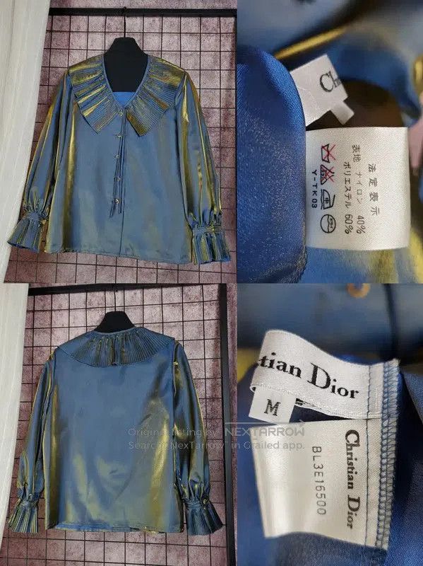 Dior Dior Blue Long Sleeve Cardigan for Women . Size M / US 6-8 / IT 42-44 - 1 Thumbnail