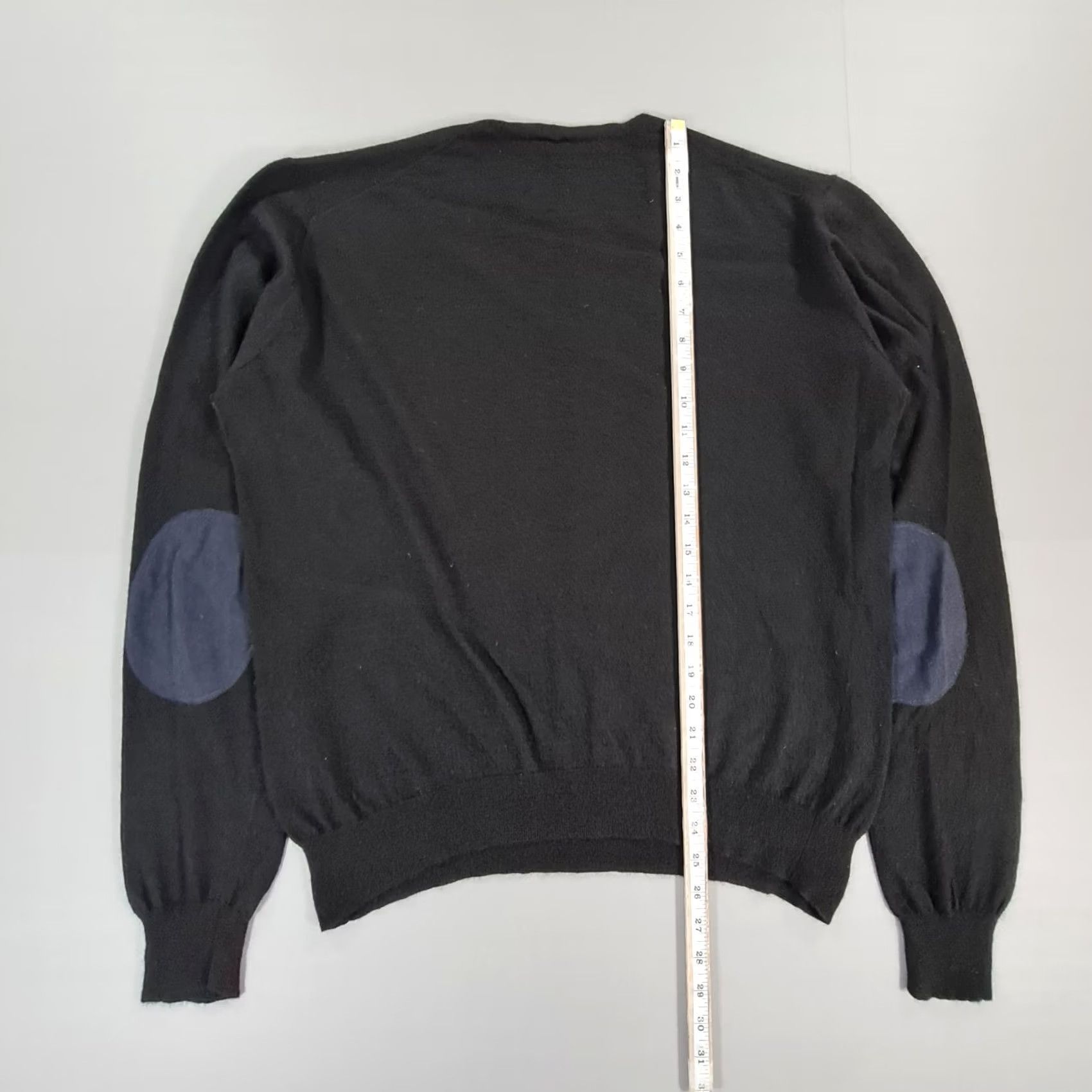 Joseph Joseph Jumper Black Large V-Neck Pullover Knit Cashmere Silk Mens Size US L / EU 52-54 / 3 - 6 Thumbnail