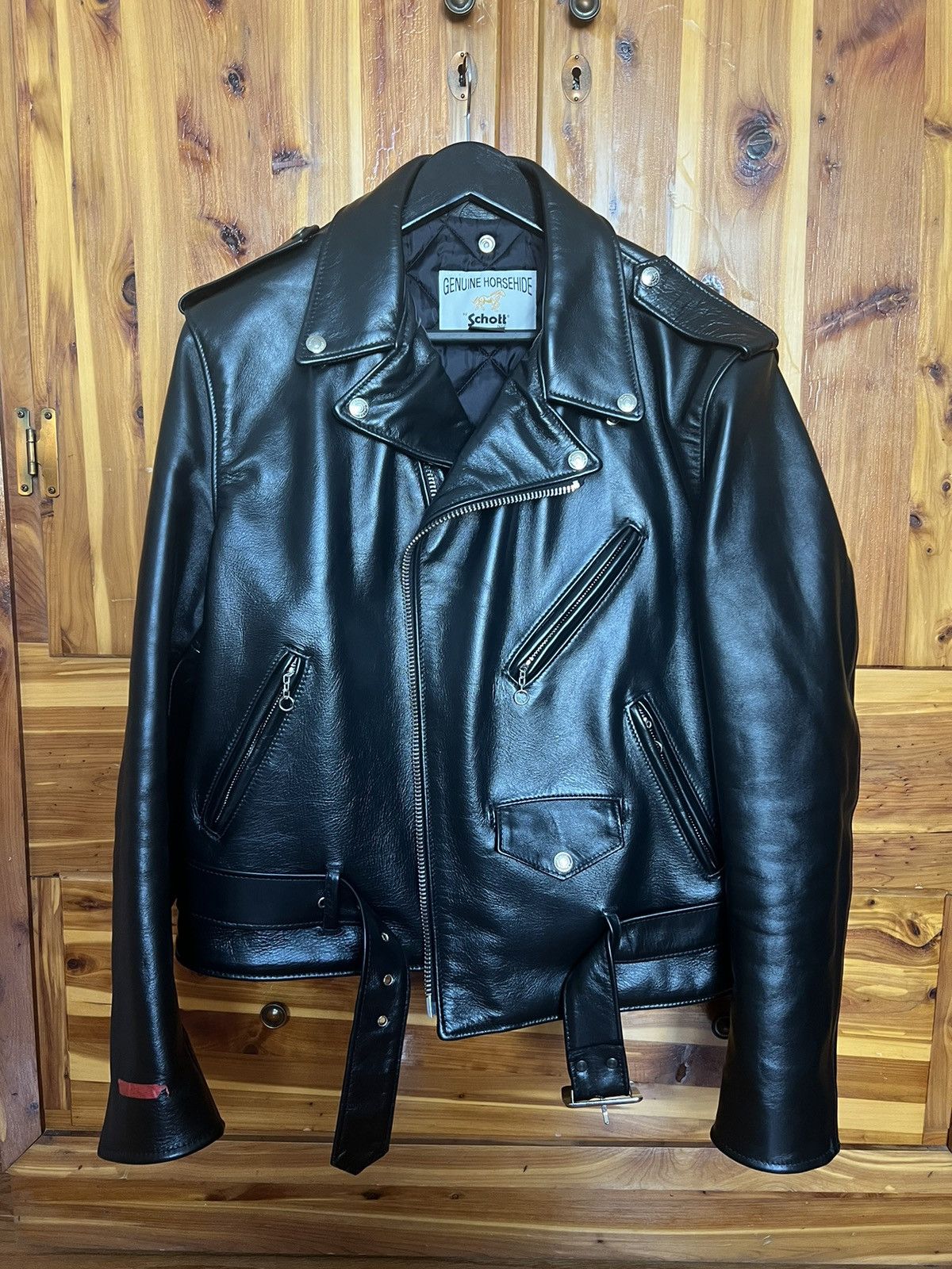 Schott Schott 618HH Black Leather Jacket Grailed