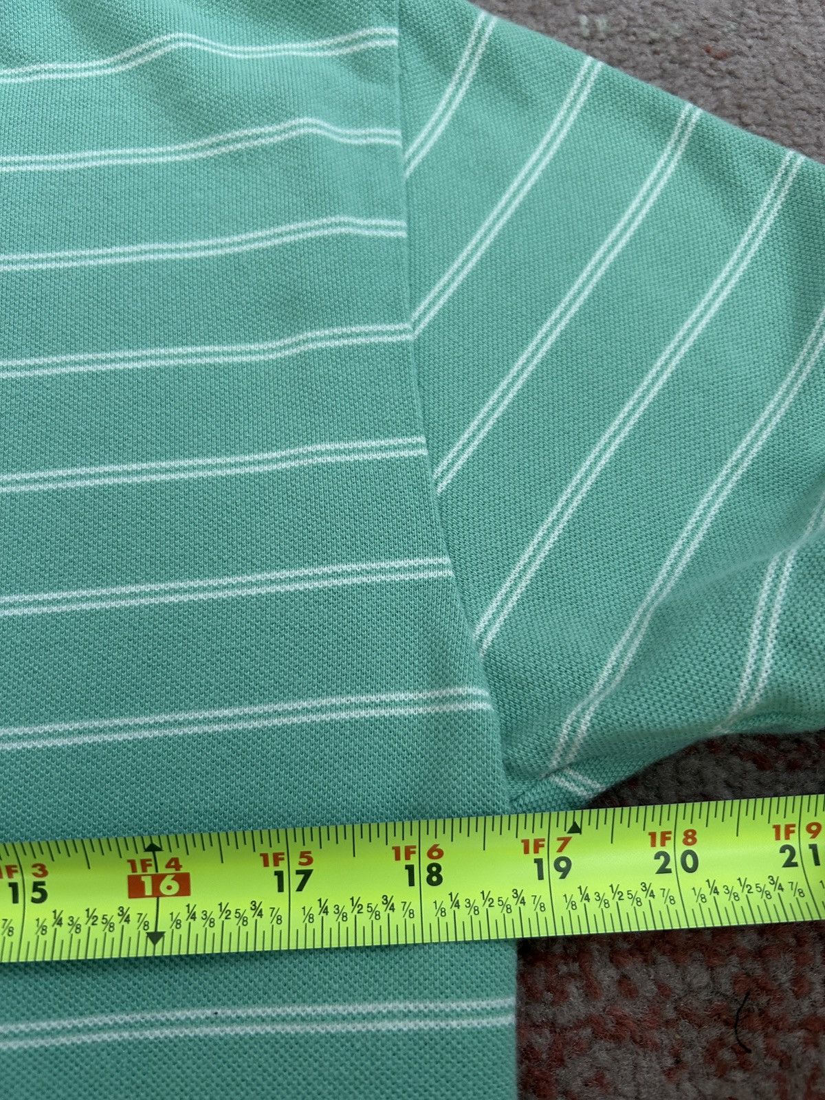 Polo Ralph Lauren Polo Ralph Lauren Green Striped Polo Size US S / EU 44-46 / 1 - 5 Thumbnail