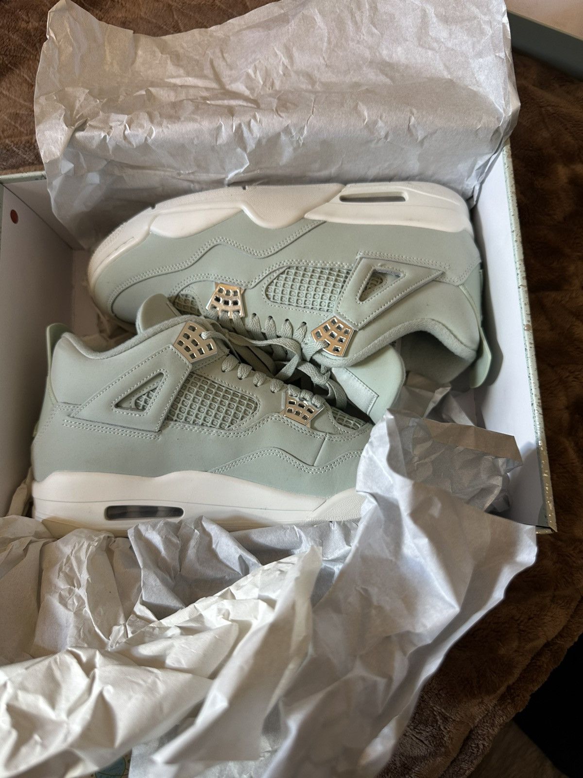 Jordan Brand Jordan 4 seafoam. Good condition. Size US 10.5 / EU 43-44 - 5 Thumbnail