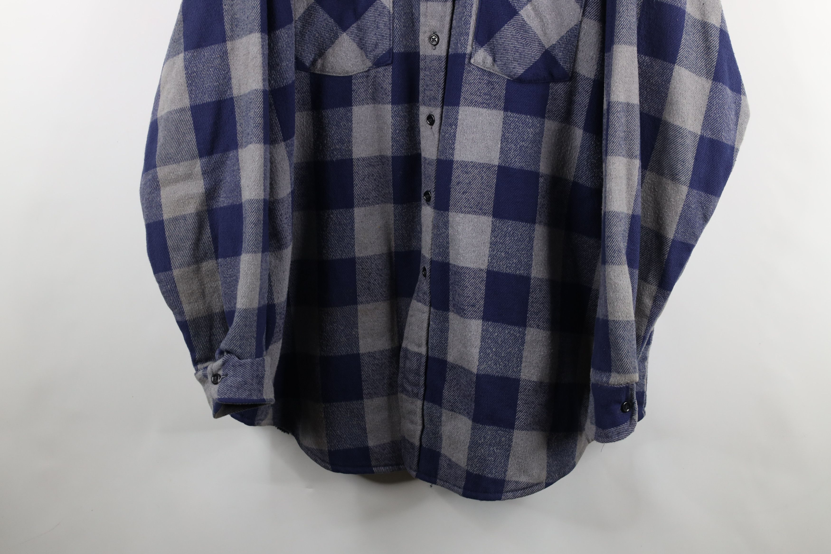 Vintage Vintage 90s Streetwear Flannel Button Shirt Jacket Jac USA Size US XXL / EU 58 / 5 - 3 Thumbnail