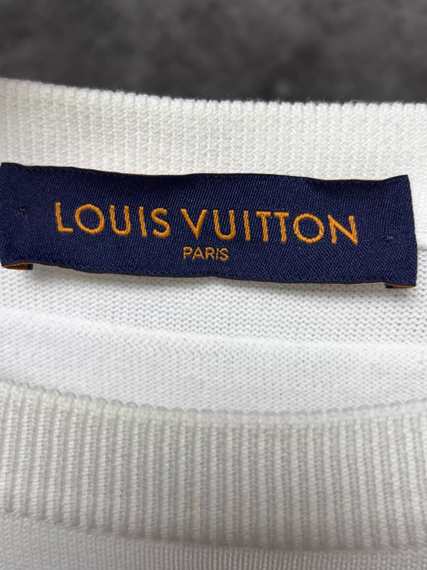 Louis Vuitton LV Face knit short-sleeve T-shirt L White Size US L / EU 52-54 / 3 - 3 Thumbnail