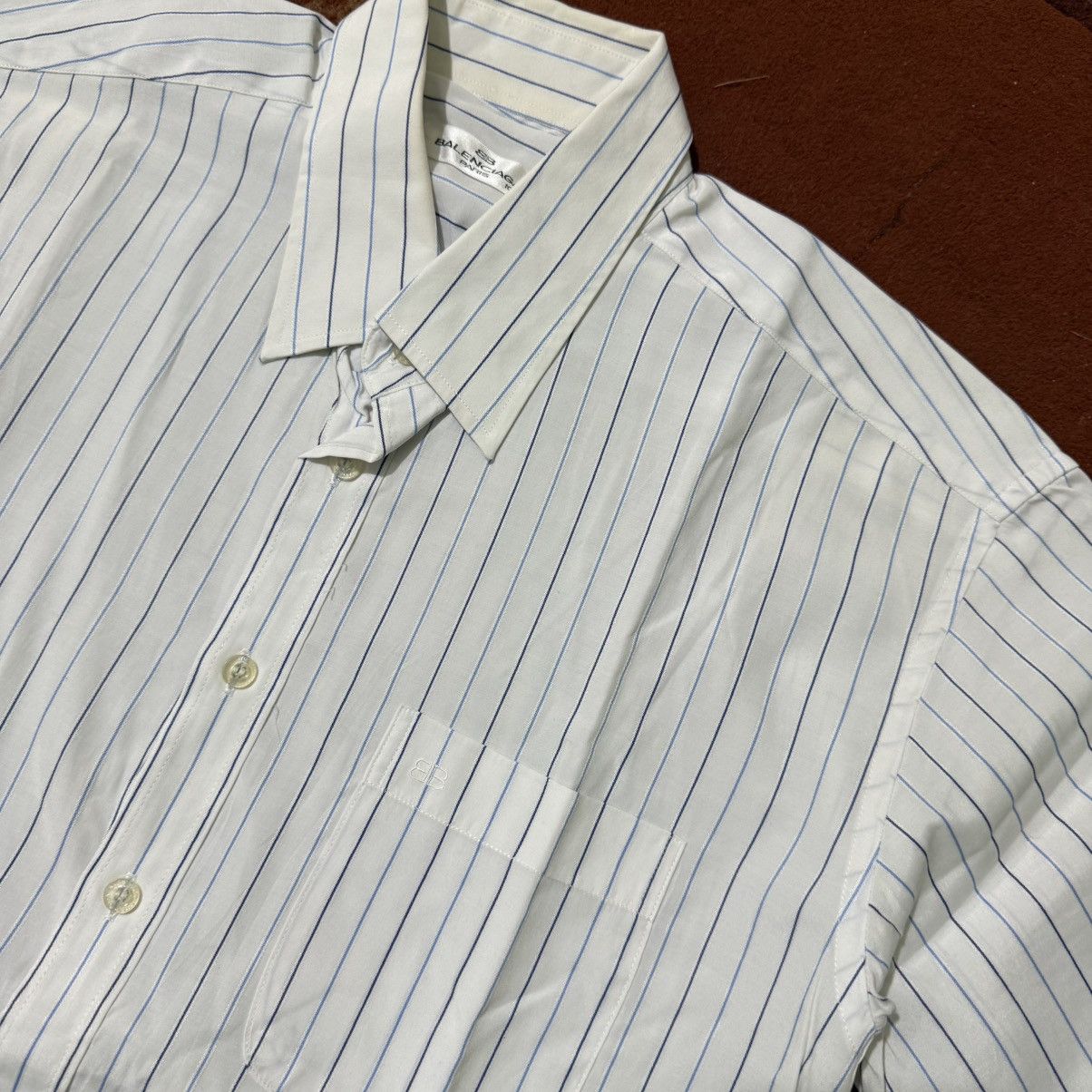 Balenciaga Vintage Balenciaga Paris Shirt Stripe Size US L / EU 52-54 / 3 - 2 Thumbnail