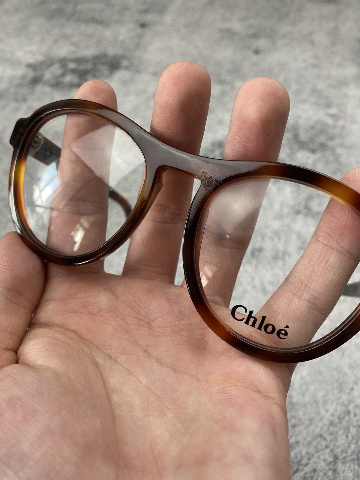 Chloe Rare Chloe Round Tortoise Optical Glasses Frames Size ONE SIZE - 5 Thumbnail