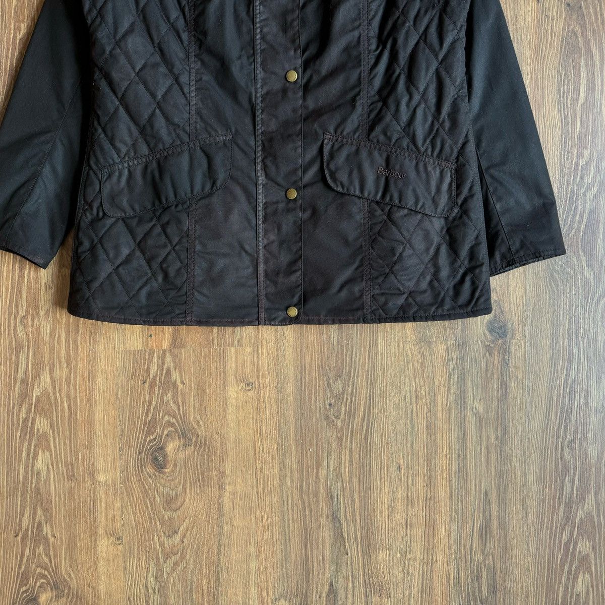 Barbour Barbour Saley Waxed Wax Jacket Women’s Uk 16/Usa 12 Brown Size XL / US 12-14 / IT 48-50 - 3 Thumbnail