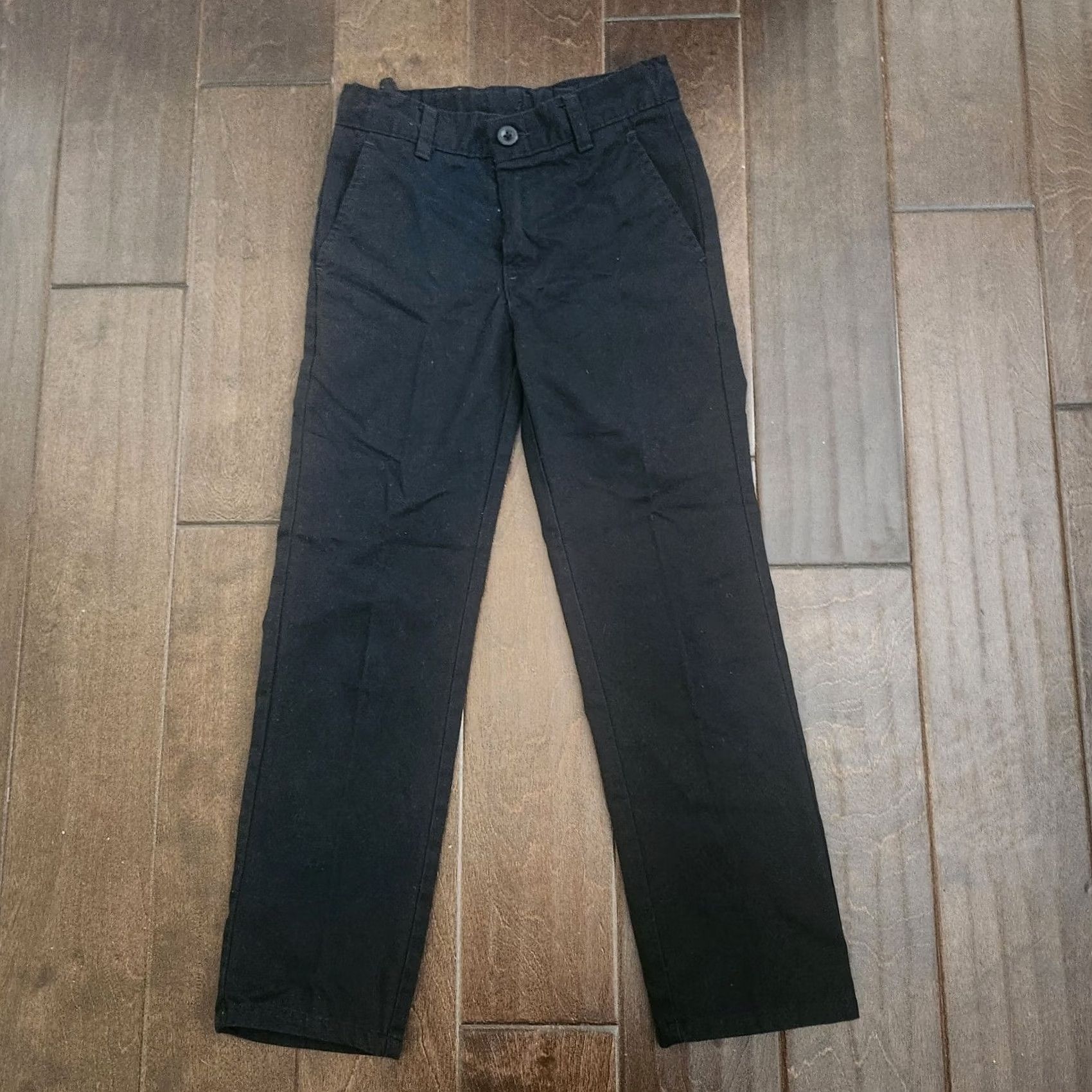 Izod IZOD Womens Black Chino Pants Size 8 Stretch Slim Fit Casual Work Size 30" / US 8 / IT 44 - 2 Thumbnail