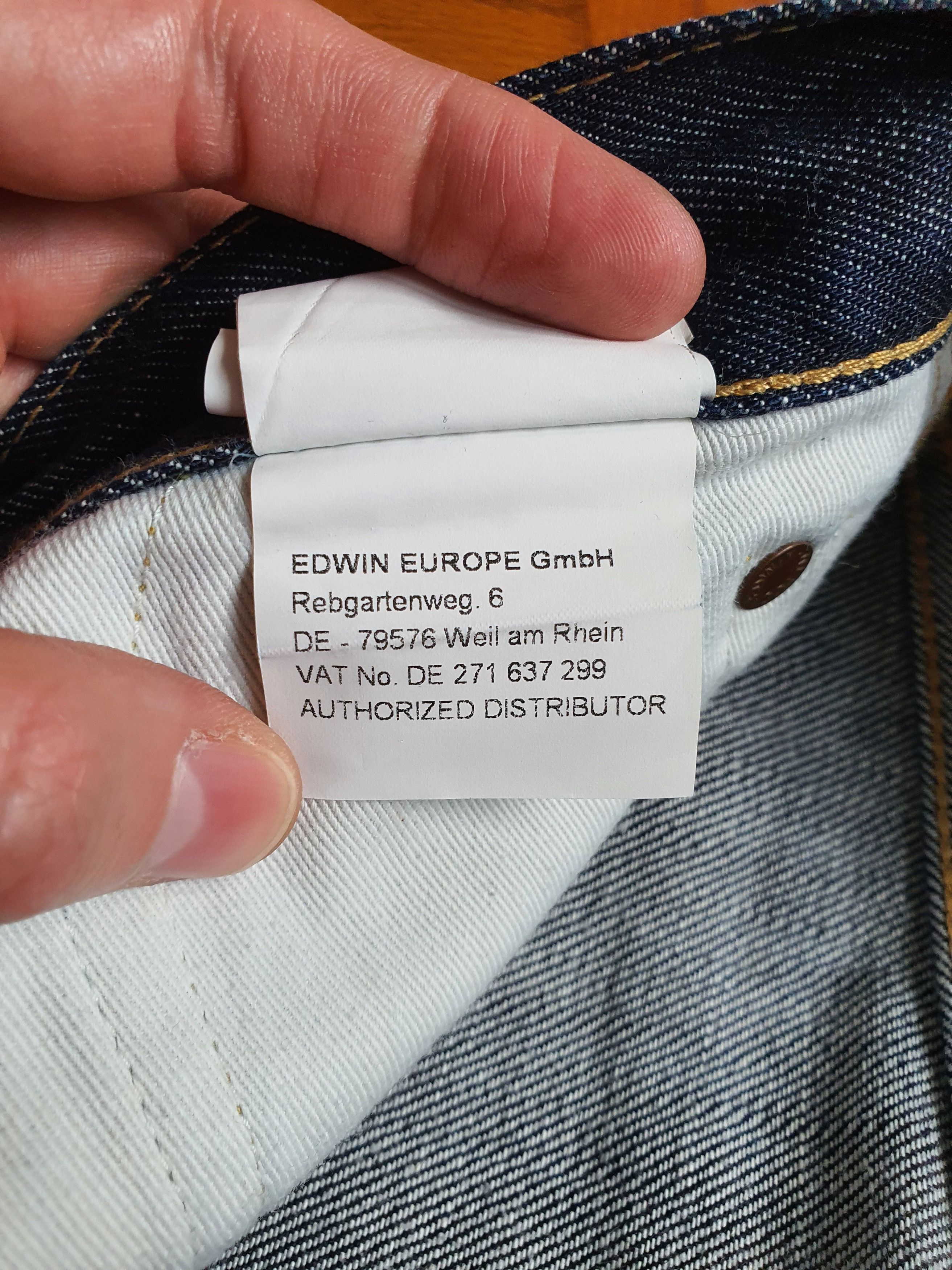 Edwin ED-71 SLIM - Denim Jeans (Regular Slim, Mid Rise) - W31 Size US 31 - 8 Thumbnail