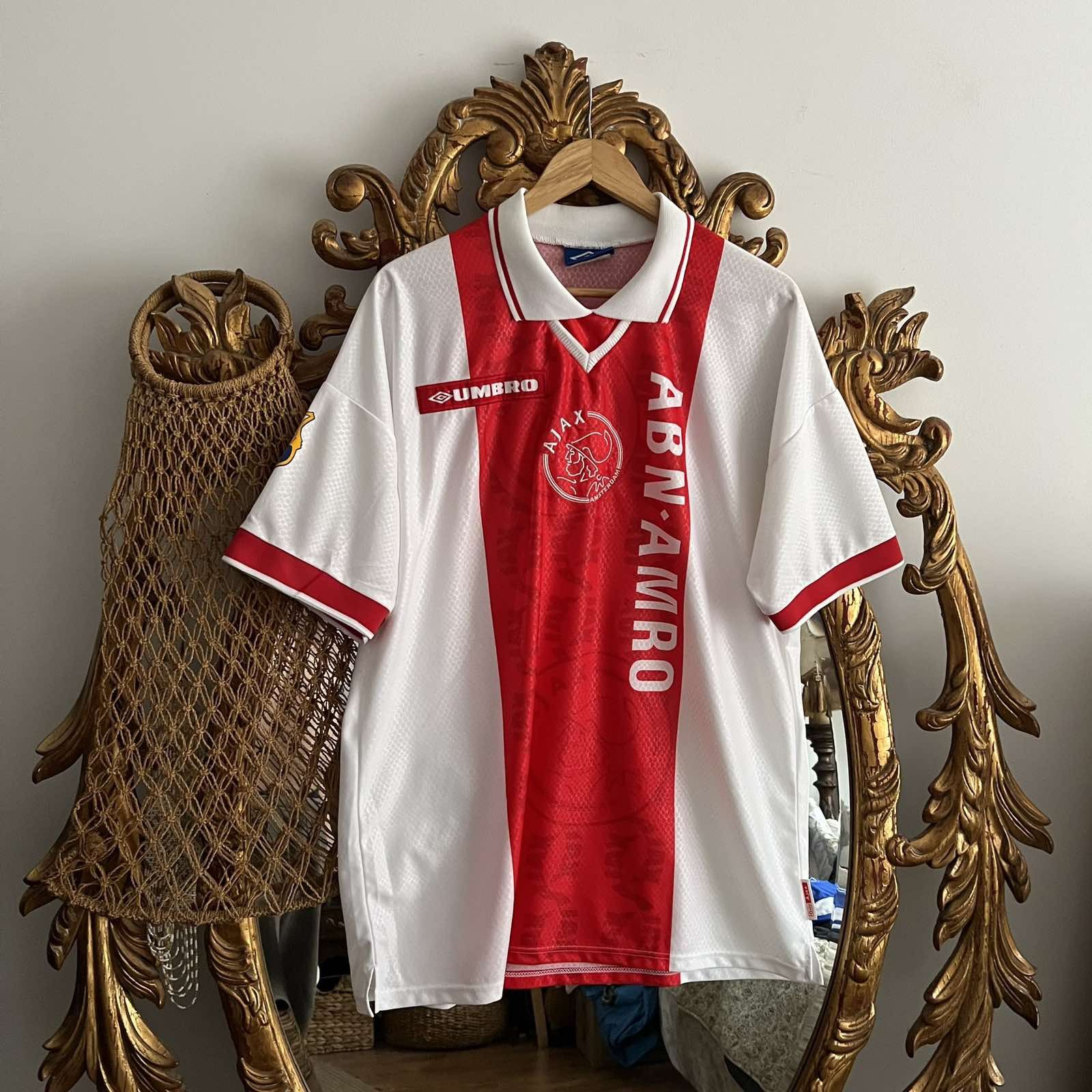 Umbro Vintage Ajax umbro 1998/1999 Home #14 CRUIJFF Soccer Jersey Size US XL / EU 56 / 4 - 2 Thumbnail