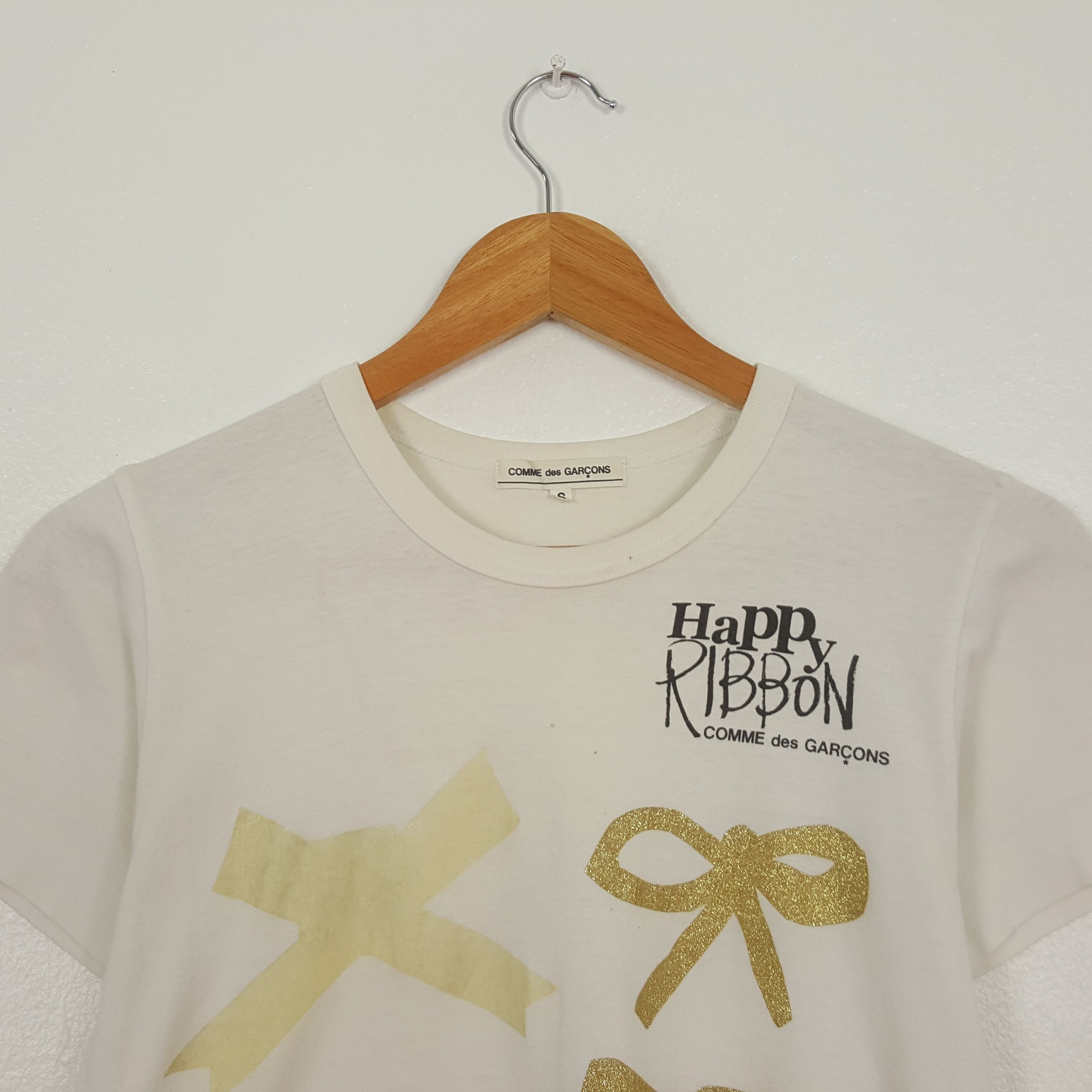 Comme des Garcons Vintage Comme des Garçons Happy Ribbon T-Shirt C319N44 Size XS / US 0-2 / IT 36-38 - 2 Thumbnail