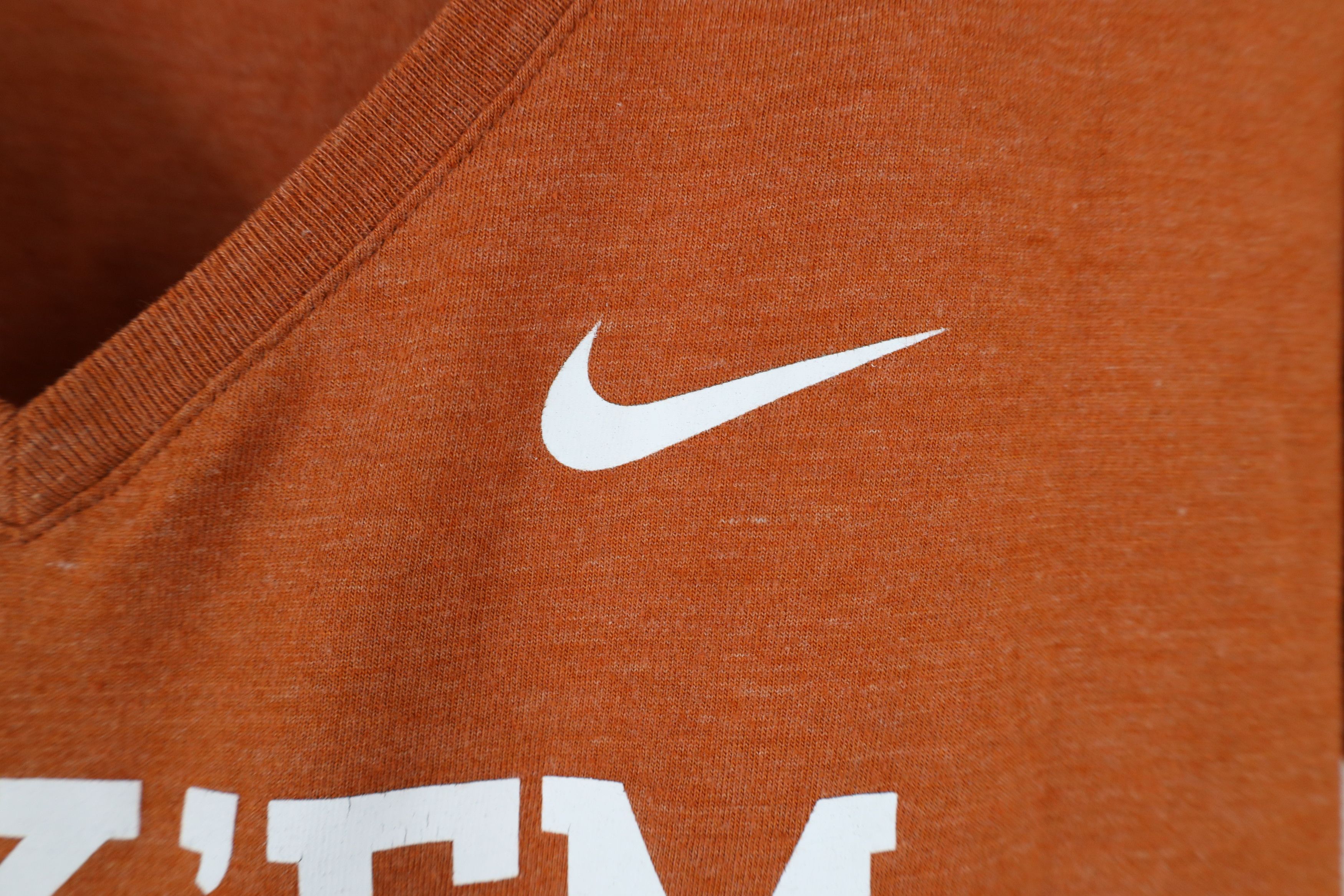 Nike × Vintage Nike Spell Out Hook Em University of Texas V-Neck T-Shirt Size XL / US 12-14 / IT 48-50 - 5 Thumbnail