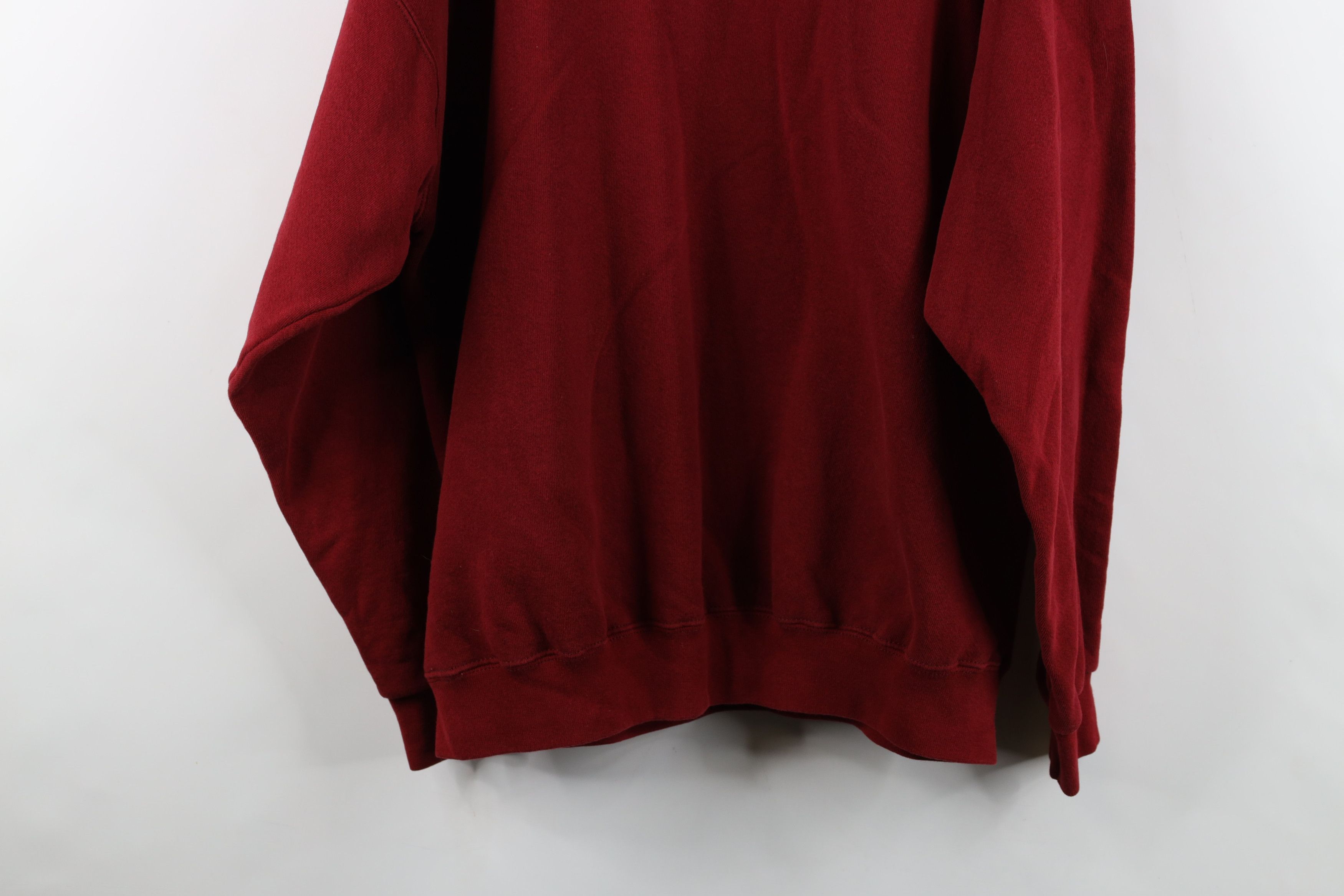 Adidas Vintage 90s Adidas Spell Out Heavy Crewneck Sweatshirt Red Size US L / EU 52-54 / 3 - 14 Thumbnail