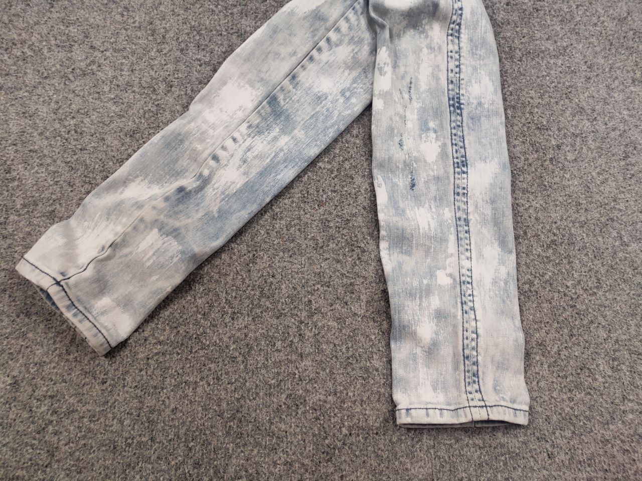 Represent Clo. Represent Design Blue Distressed Painted Denim Slim Jeans Size US 34 / EU 50 - 5 Thumbnail