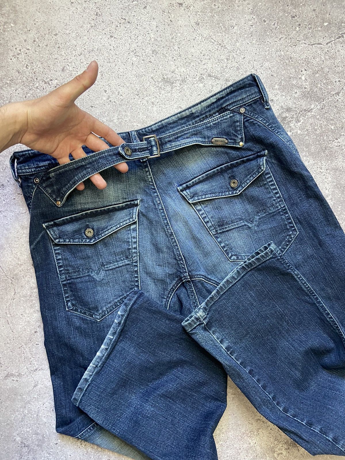 Diesel Diesel Pheyo Jeans Straight Cinch Back Workwear Size US 34 / EU 50 - 1 Thumbnail