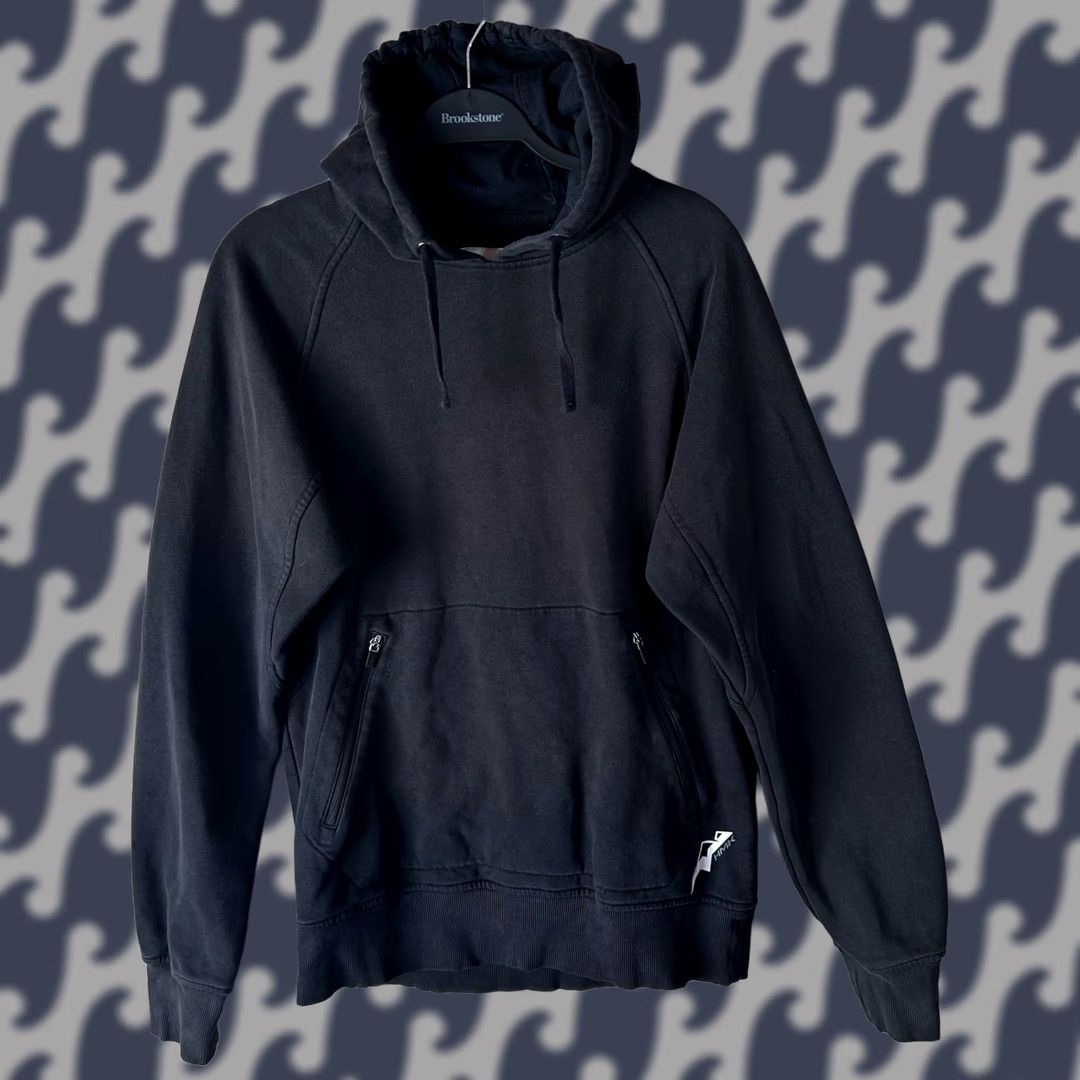 KangaROOS VINTAGE HMK USA Mens M Dark Gray Pullover Hoodie Zippered Kangaroo Pocket Raglan Fleece Size US M / EU 48-50 / 2 - 1 Thumbnail