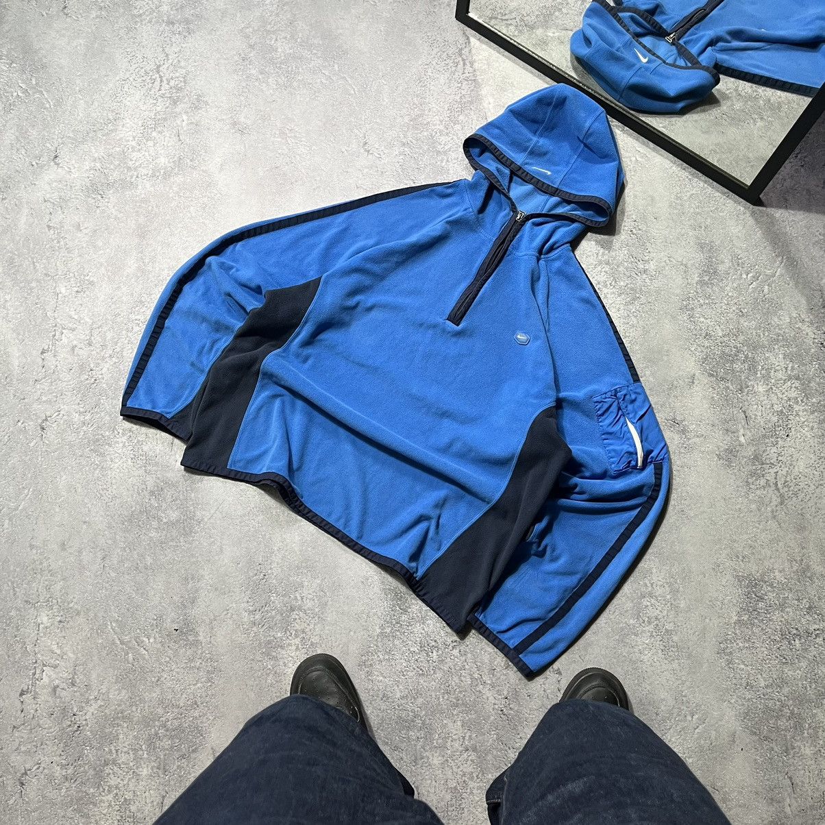 Nike 90s Nike Swoosh Vintage Gorpcore Fleece Retro Jacket Size US XXL / EU 58 / 5 - 1 Thumbnail