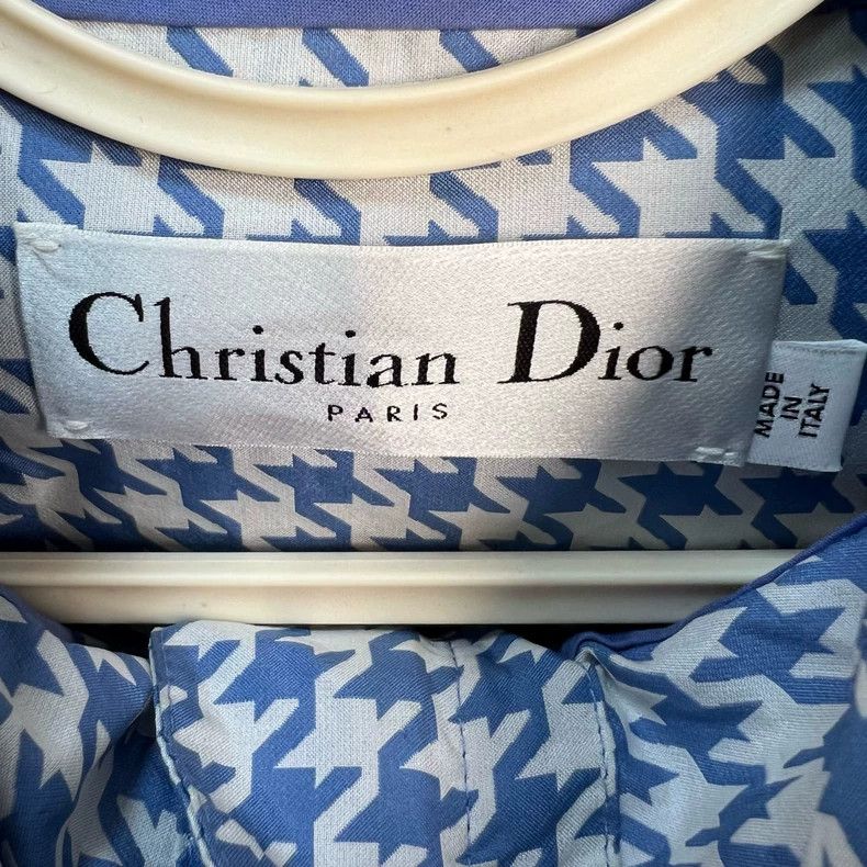 Dior Dior Blue thousand-bird check hooded vest Size S / US 4 / IT 40 - 3 Thumbnail