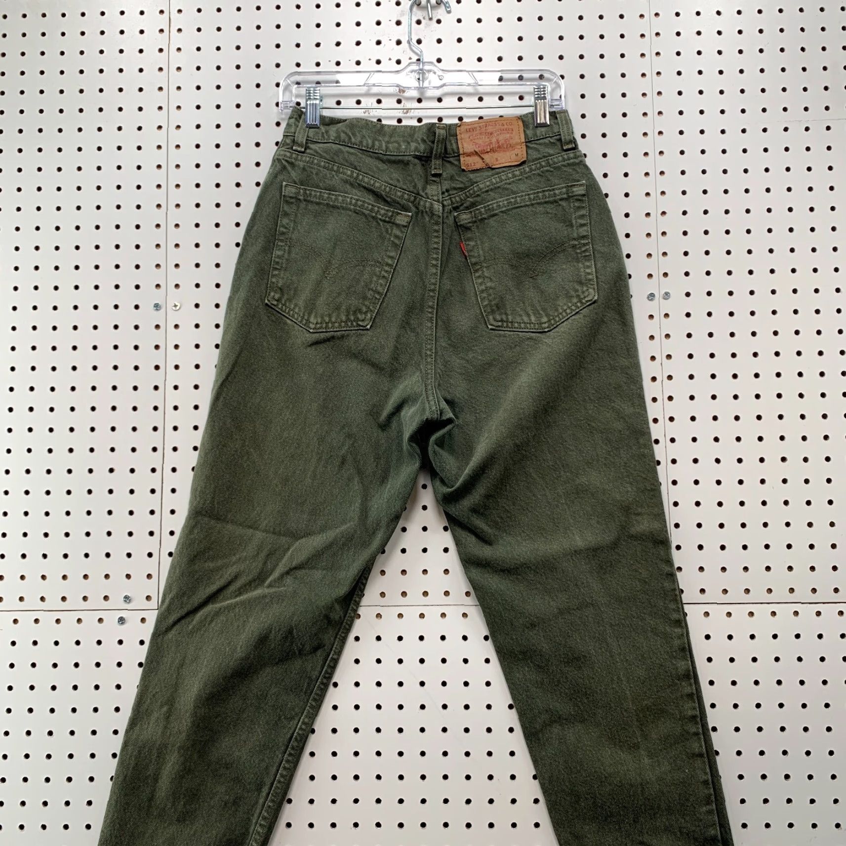 Levi's VINTAGE Levi's 513 Denim Jeans Womens Size 13 Olive Green Made USA Levis 513 Jeans 30x27 Size 34" / US 12 / IT 48 - 7 Thumbnail