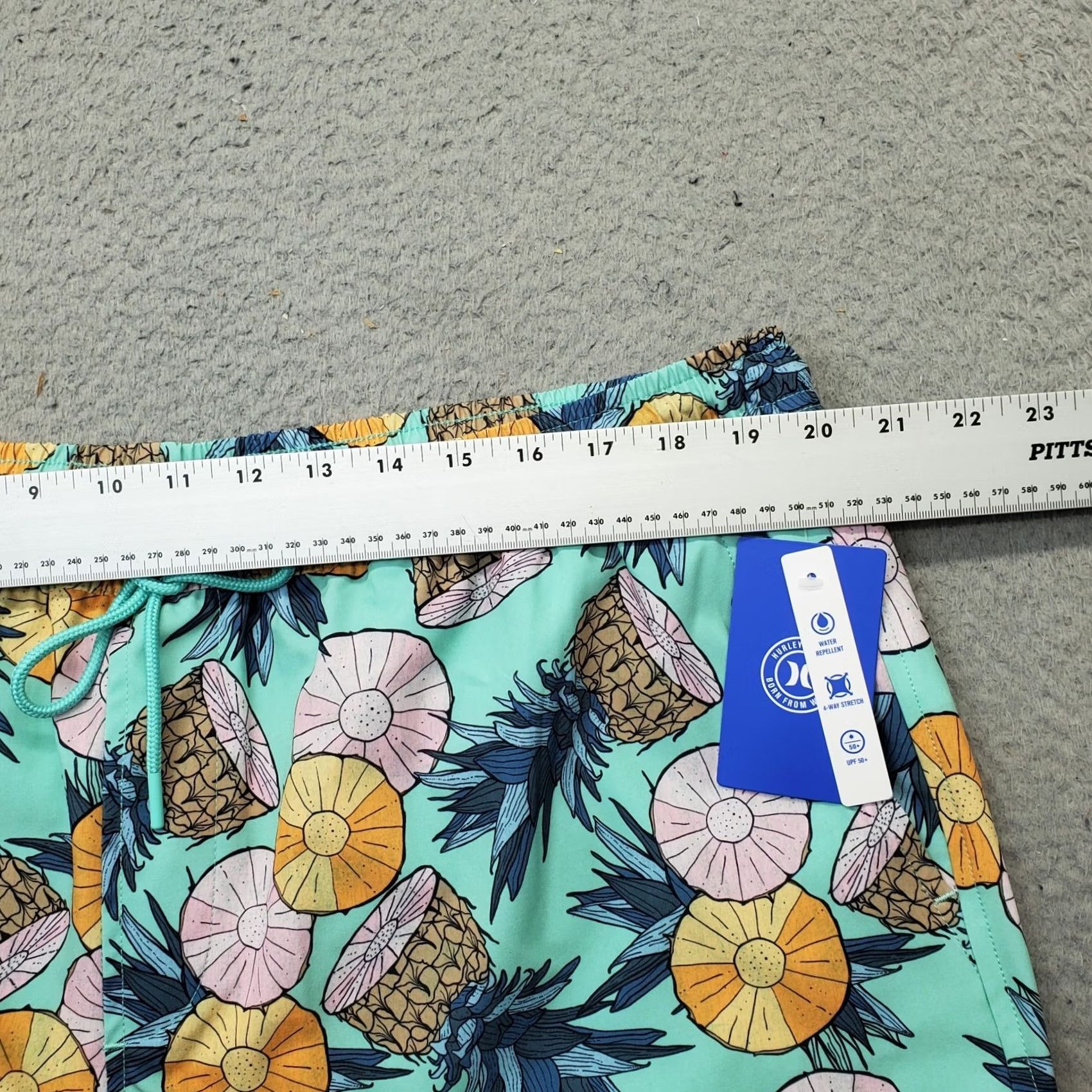 Hurley Hurley Mens XXL Pineapple Print Water-Repellent UPF 50+ Swim Trunk Shorts Trunks Bottom Coral? Multicolor No NWT Size US 39 - 5 Thumbnail