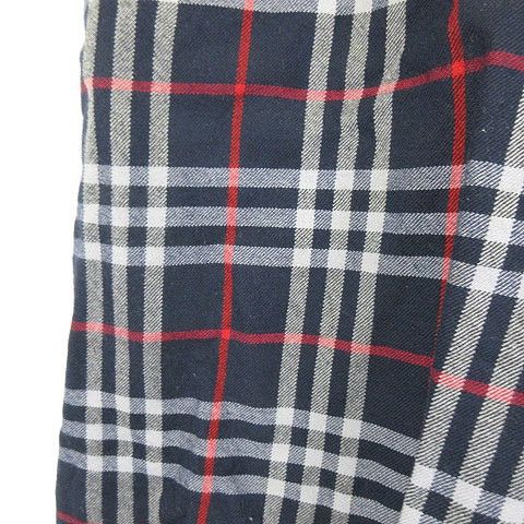 Burberry Burberrys Nova Check Wool Culottes Shorts Navy L Women's Size 26" / US 2 / IT 38 - 3 Thumbnail