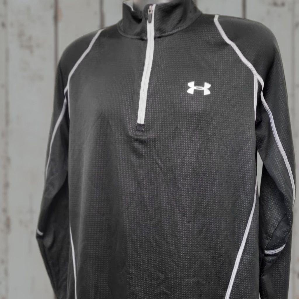Under Armour Under Armour Quarter Zip Shirt Men L Black Fitted ColdGear Athletic Shirt Size US L / EU 52-54 / 3 - 1 Thumbnail