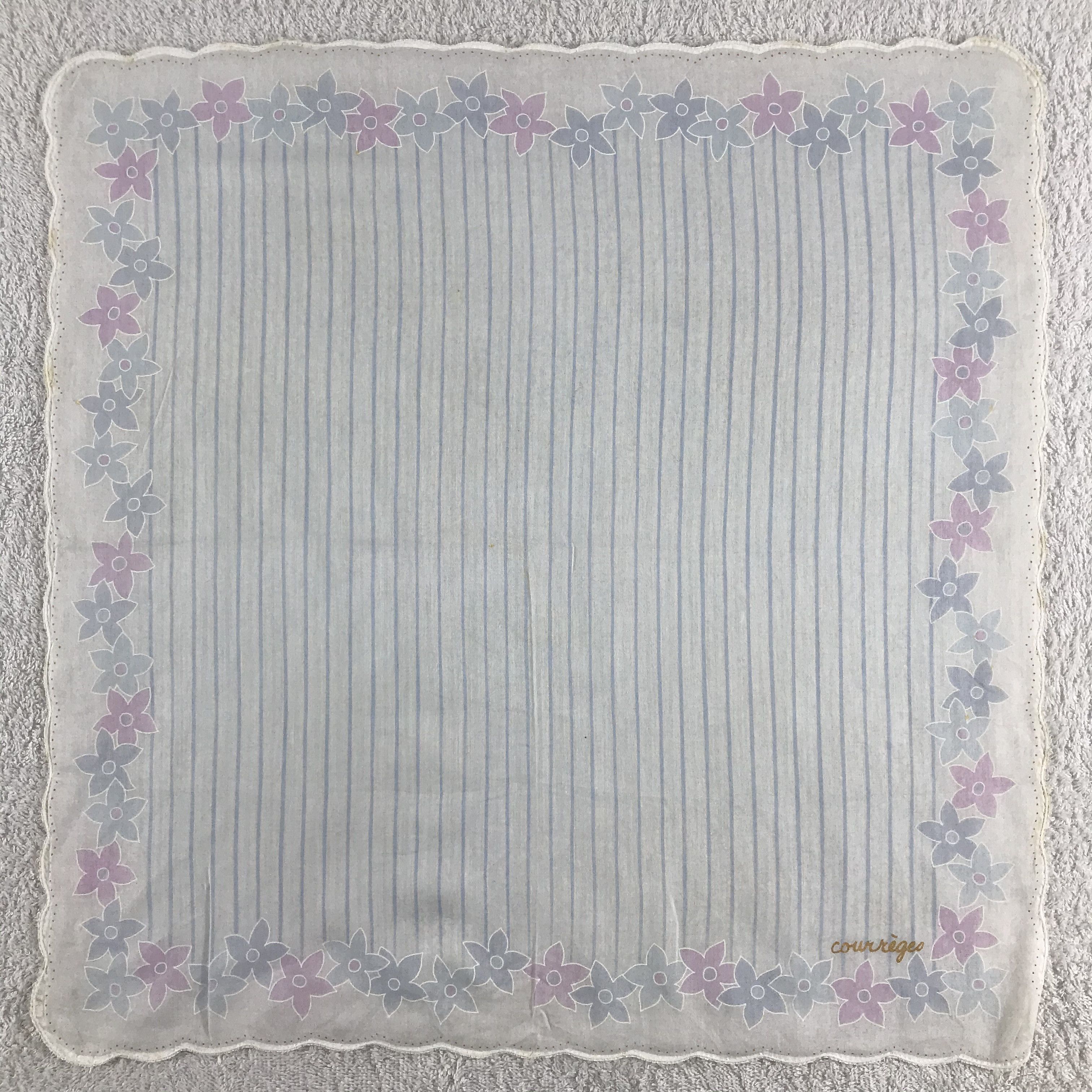 Courreges × Vintage Courreges Bandana / Handkerchief / Neckerchief - S327 Size ONE SIZE - 1 Thumbnail