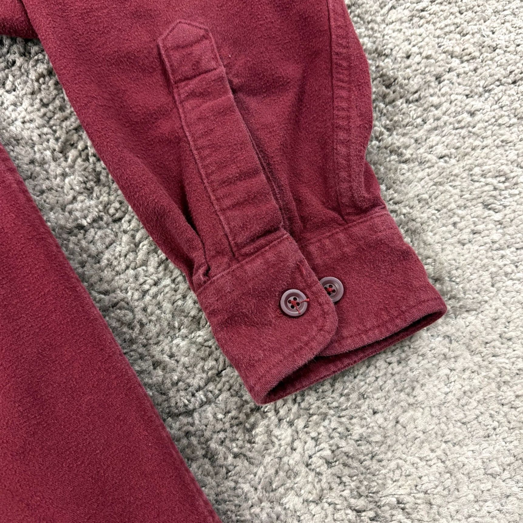 Vintage LL Bean Shirt Mens XL Red Chamois Cloth Long Sleeve Traditional Outdoors Flannel Button-Up Pockets Size US XL / EU 56 / 4 - 3 Thumbnail
