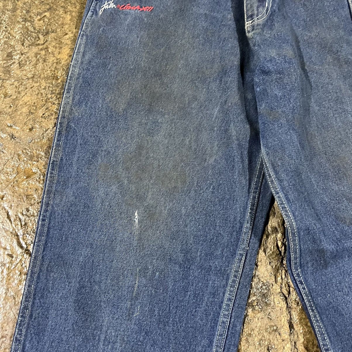 Fubu × JNCO × Vintage Crazy Vintage Y2K FUBU Carpenter Jeans Baggy Skater Unique Size US 34 / EU 50 - 12 Thumbnail