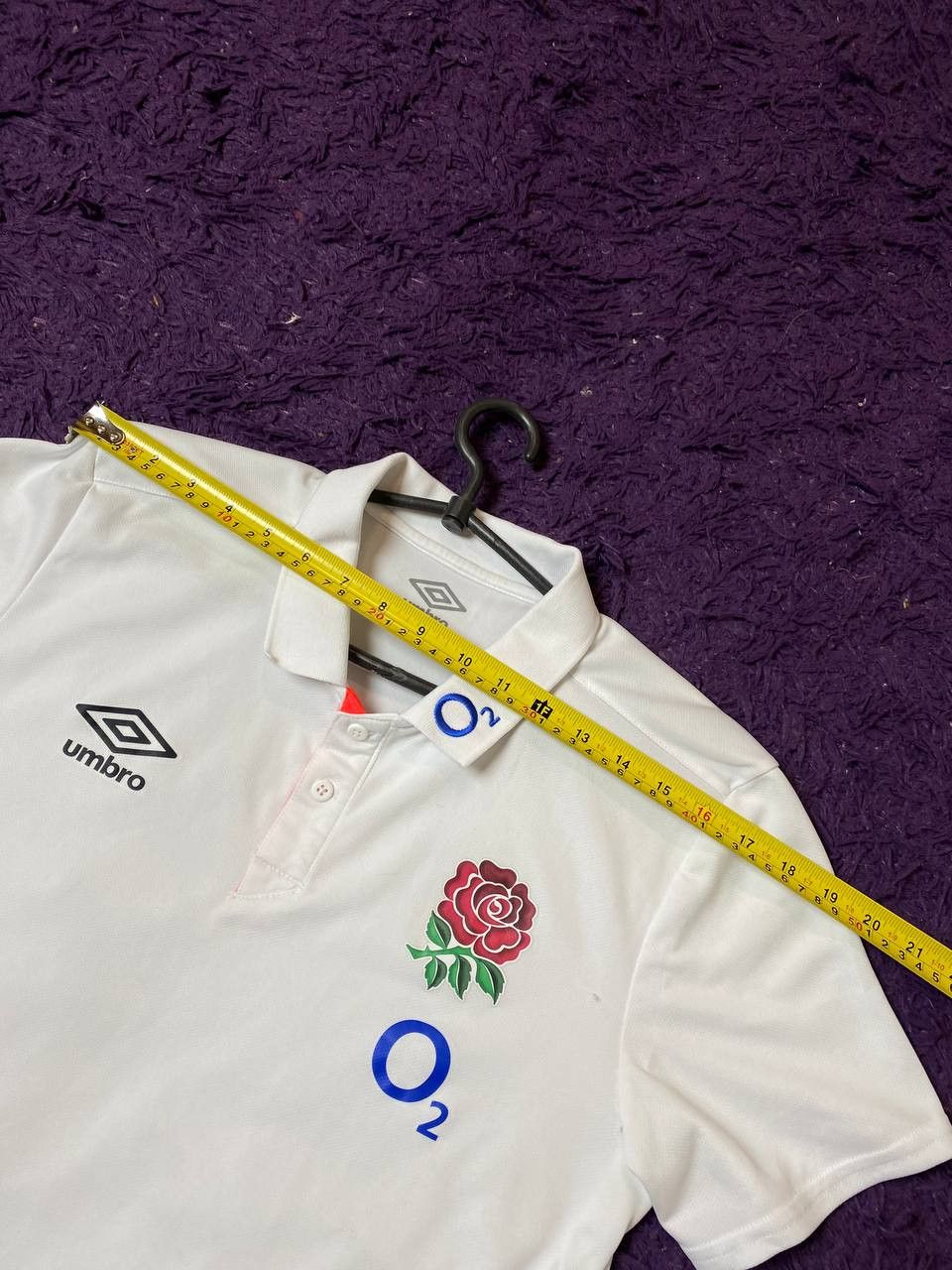 Umbro Print White T-Shirt Umbro O2 Logo Vintage Polo Size US M / EU 48-50 / 2 - 11 Thumbnail