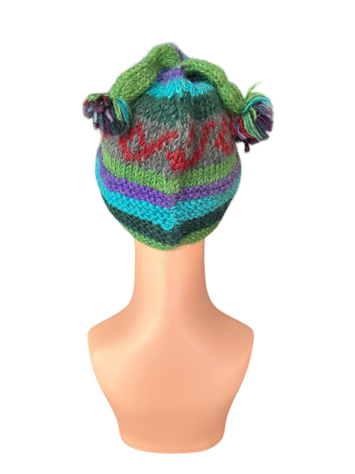 Japanese Brand × Kapital × Vintage Crochet Knitted Handmade Beanie Hats Size ONE SIZE - 3 Thumbnail
