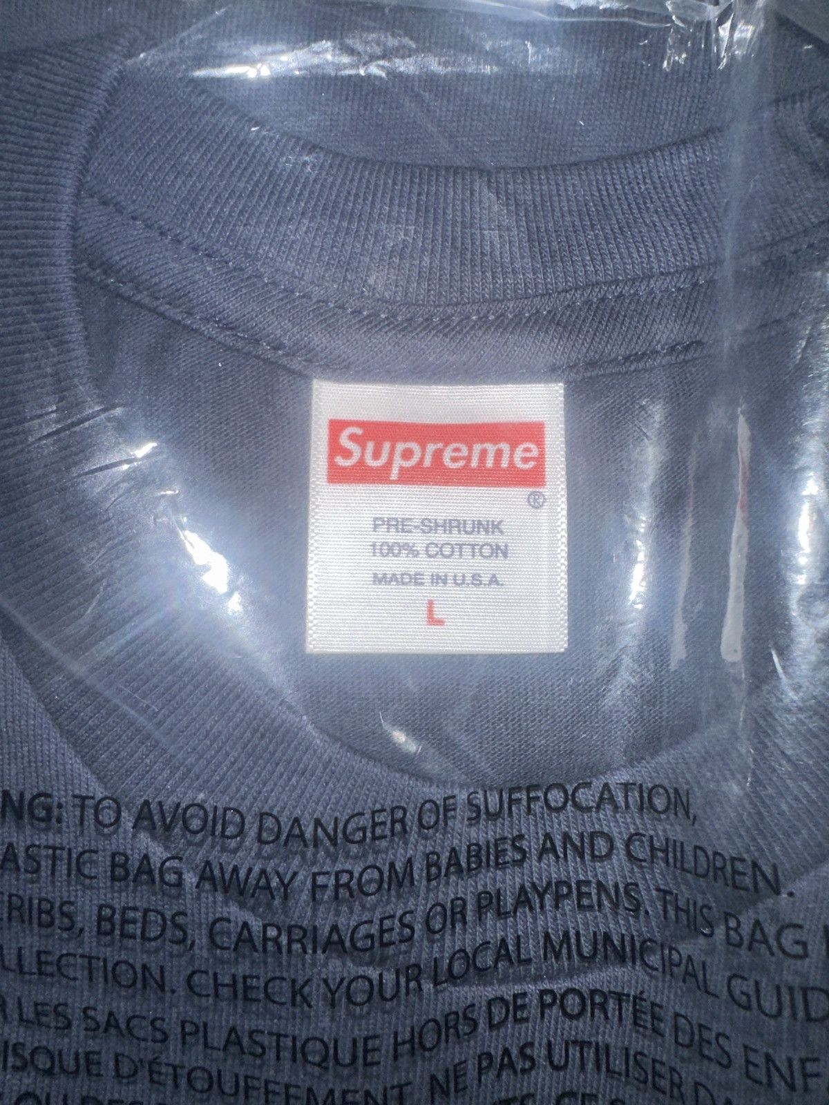 Supreme Supreme Margaret tee (navy) Size US L / EU 52-54 / 3 - 3 Thumbnail