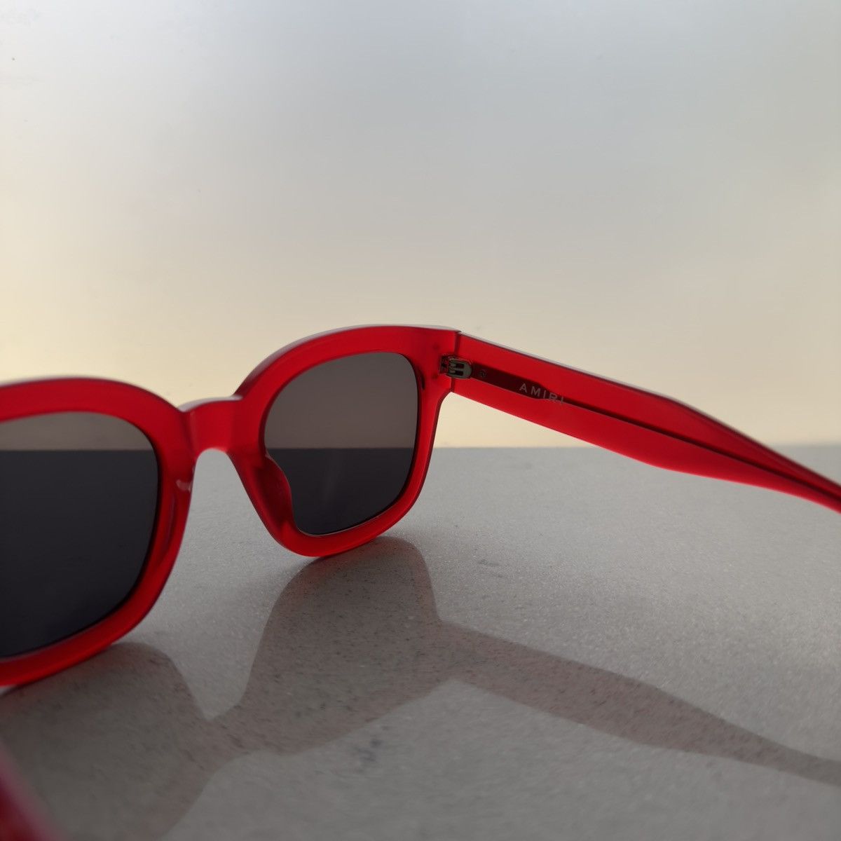 Amiri Amiri Red Sunglasses Size ONE SIZE - 6 Thumbnail