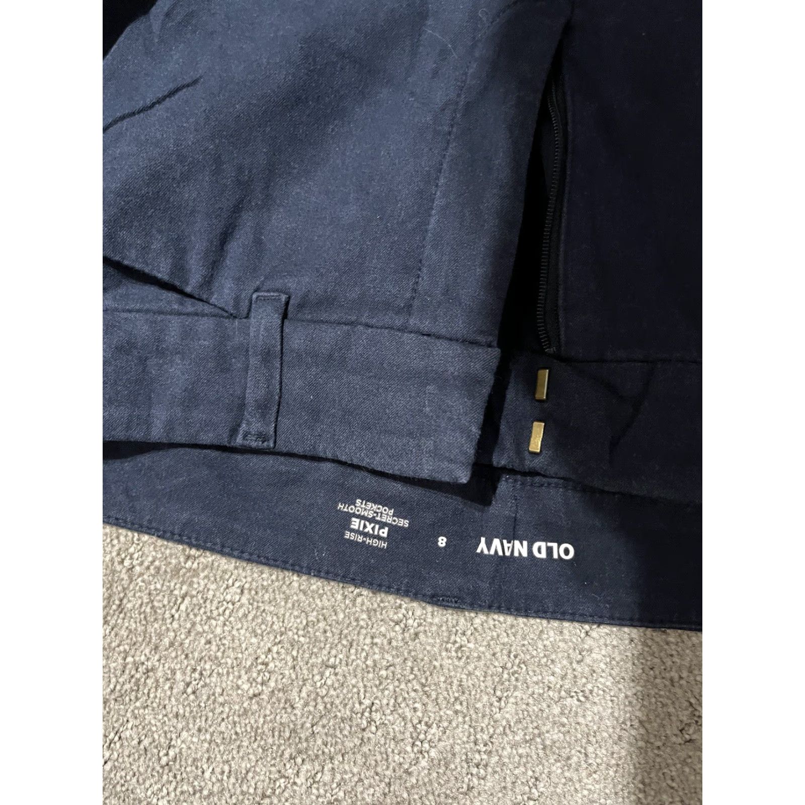 Old Navy Old Navy Pixie Pants Women Size 8 Navy Blue High Rise Secret Slim Pocke Size 38" / US 16 / IT 52 - 5 Thumbnail