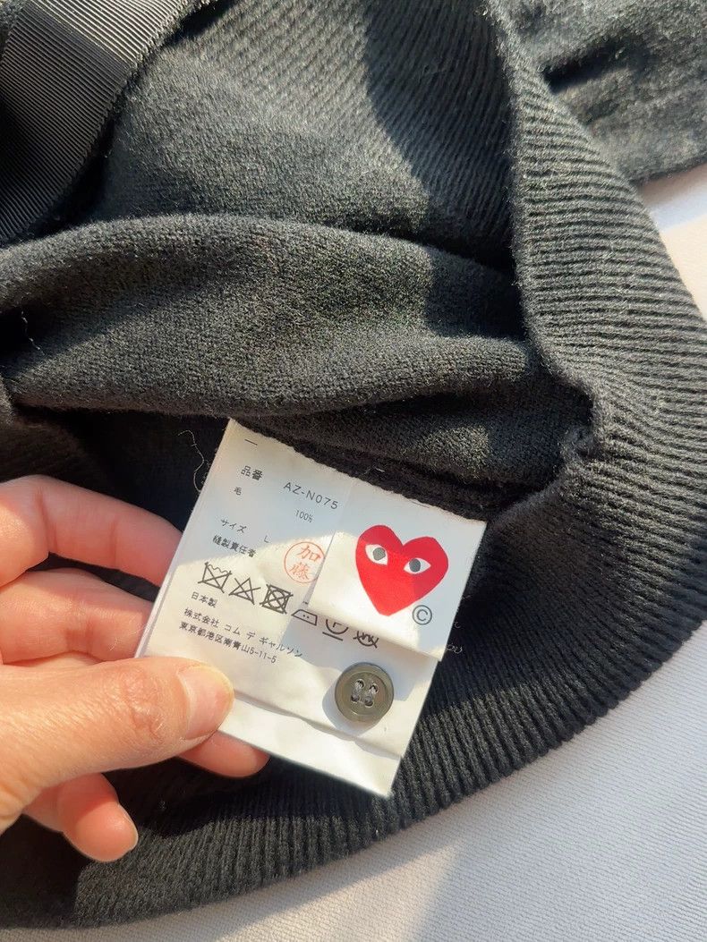 Comme des Garcons Comme Des Garcons Love Wool Knitted Cardigan Size L / US 10 / IT 46 - 4 Thumbnail