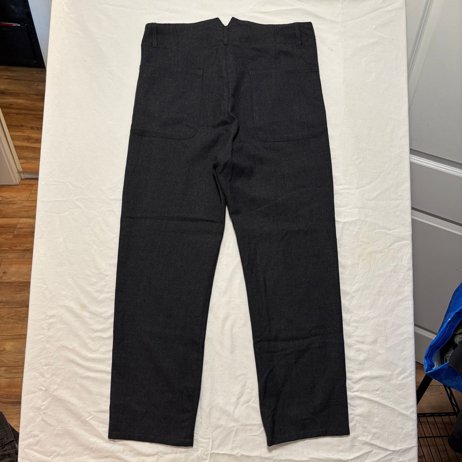 Yohji Yamamoto VTG 80s Yohji Yamamoto Side Stripe Wool Runway Pants Black S Size US 30 / EU 46 - 5 Thumbnail